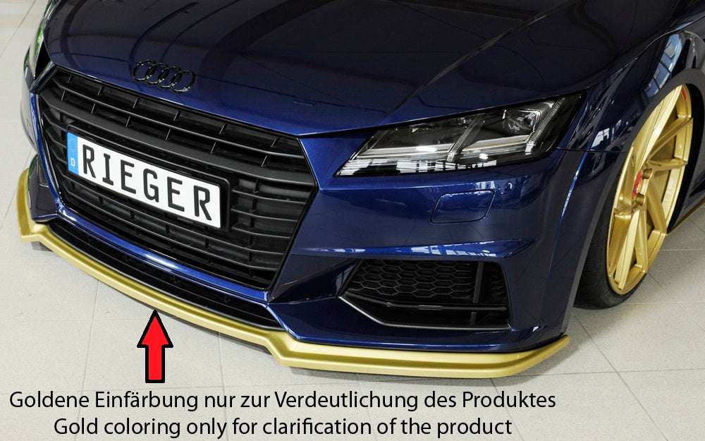 Rieger Audi TTS/S-Line (8S) Pre-Facelift Front Splitter