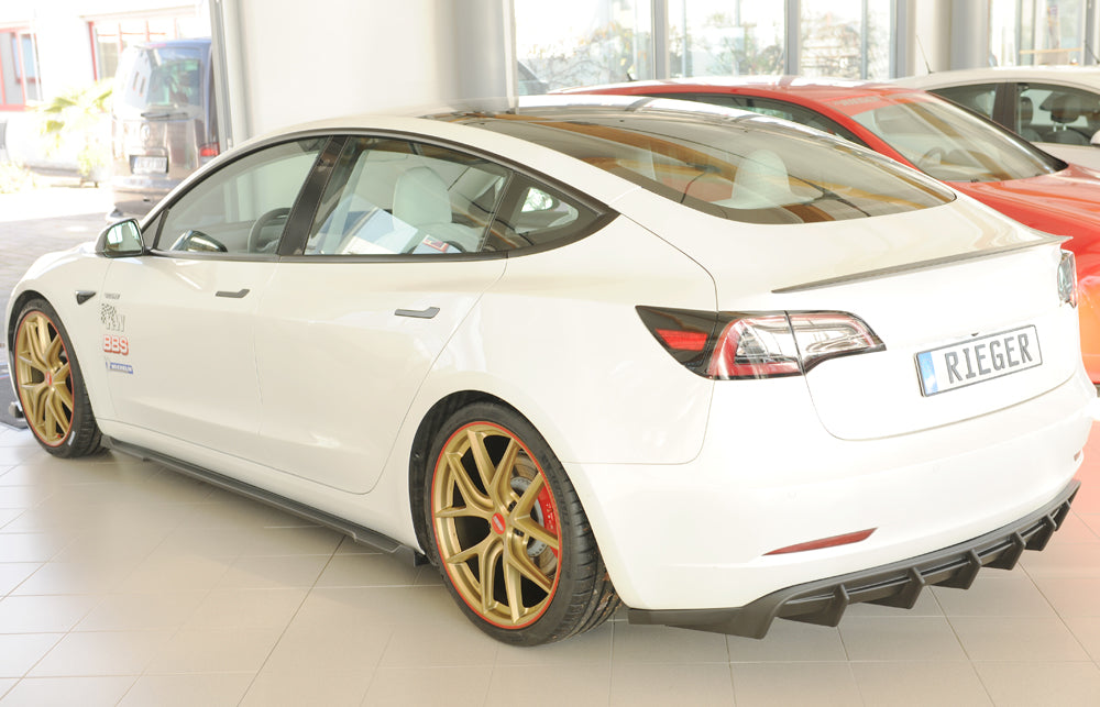 Rieger Tesla Model 3 Prefacelift Rear Diffuser