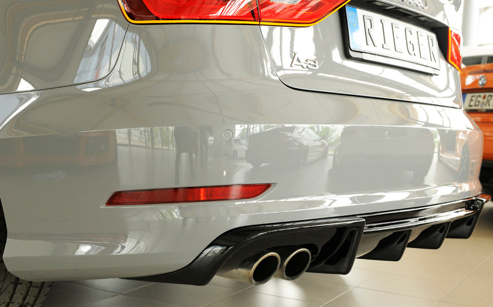 Rieger Audi A3 Saloon S-Line (8V) Pre-Facelift (2012-2016) Rear Diffuser