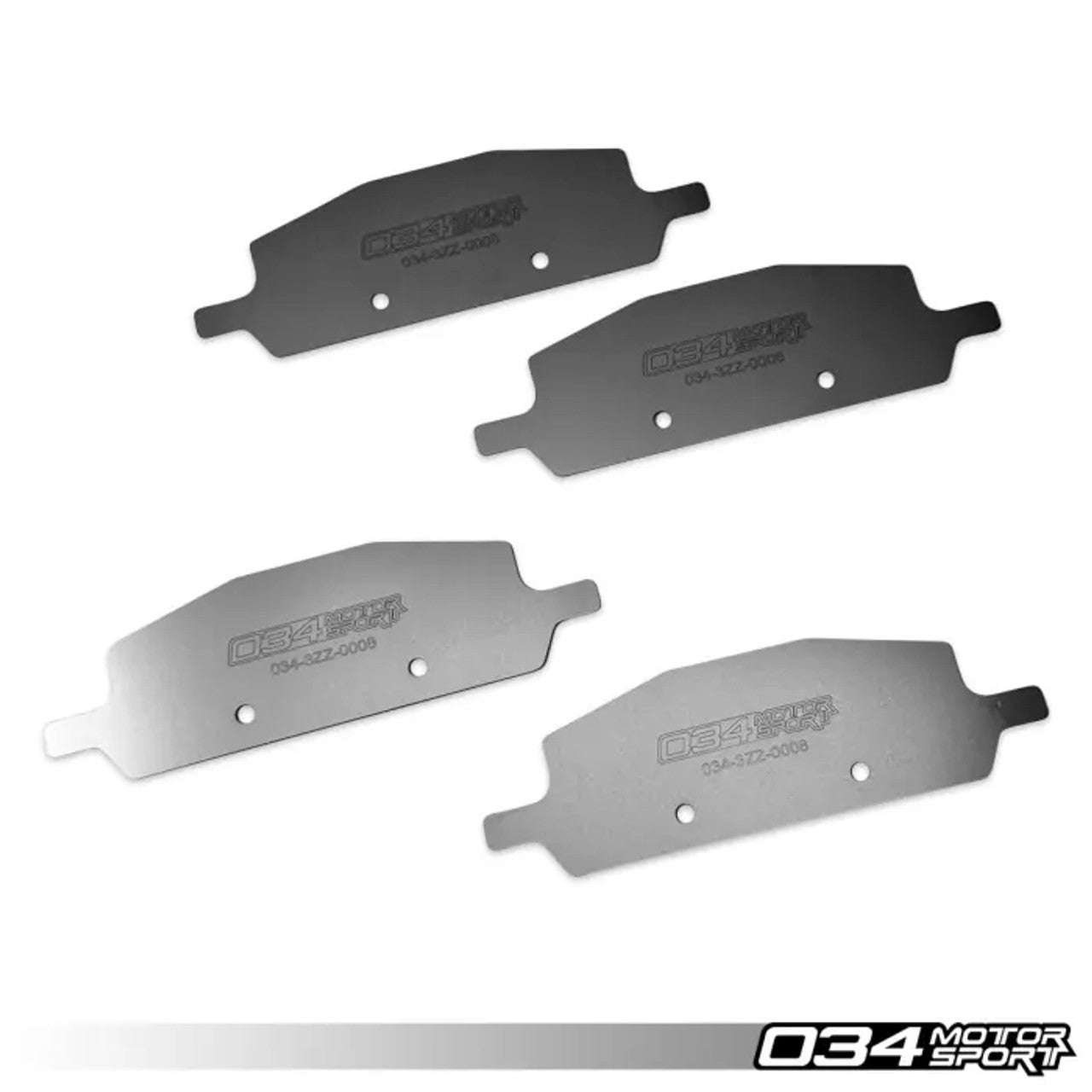 034Motorsport - Titanium Brake Pad Shim Kit for B9/B9.5 Audi S4/S5/SQ5/RS5/RS4