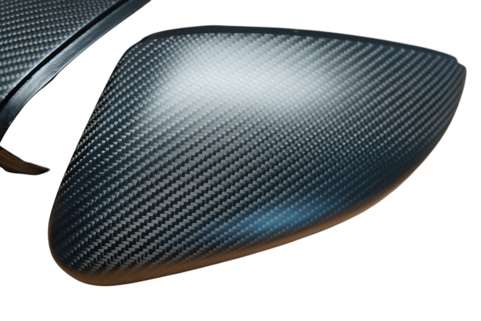 Volkswagen VW Polo Satin Carbon Fibre Replacement Wing Mirror Covers MK5 6C / 6R (2009-2017 Models)