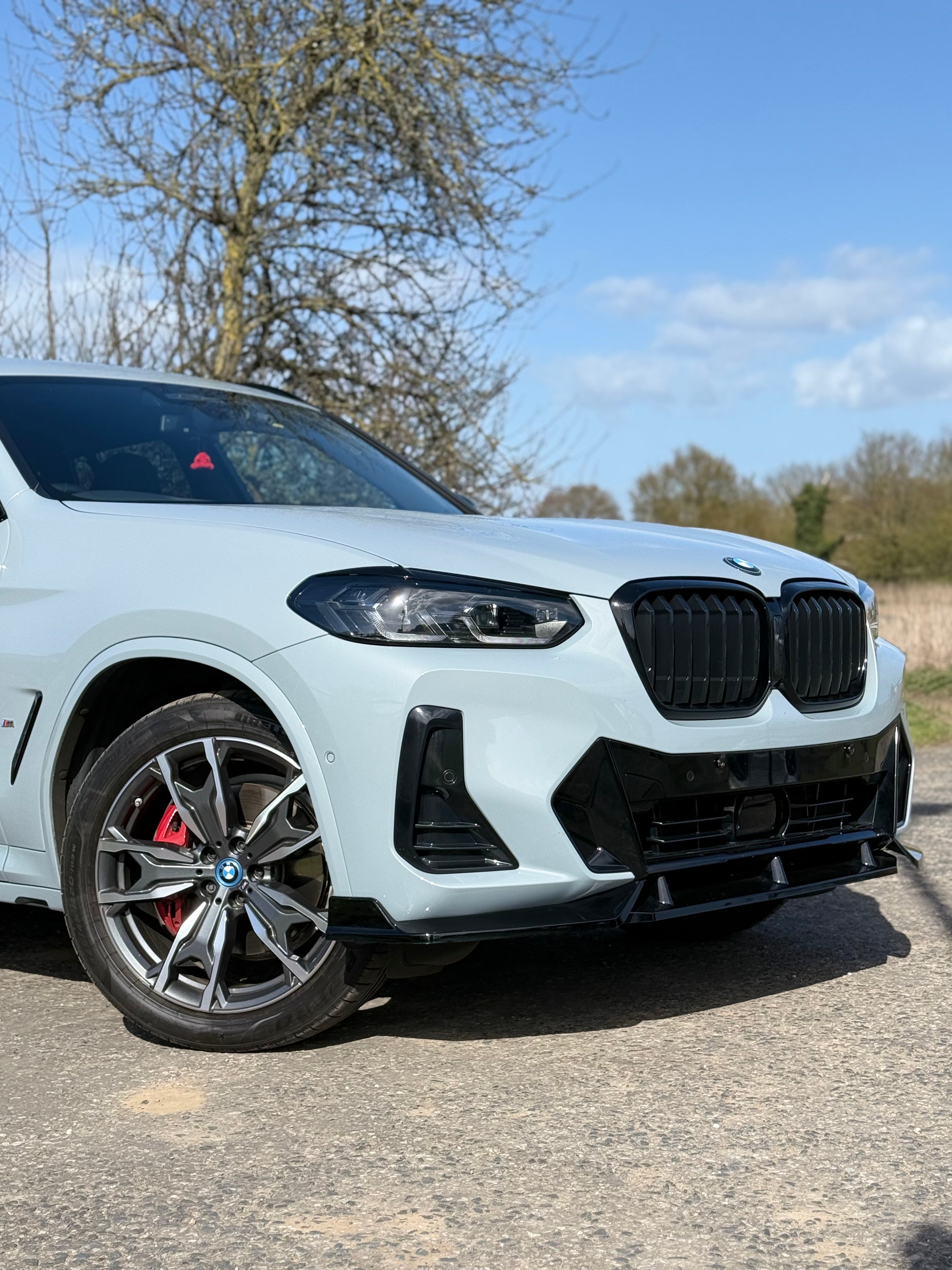 BMW X3 G01 LCI Gloss Black Front Bumper Splitter (2021 - 2024 Models)