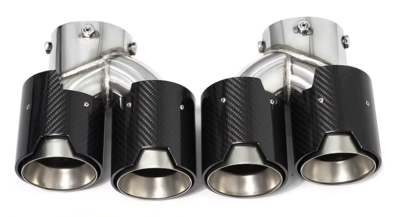 BMW Quad Carbon Exhaust Tips For 2 Series M240i G42 | 3 Series M340i G20/G21 | 4 Series M440i G22