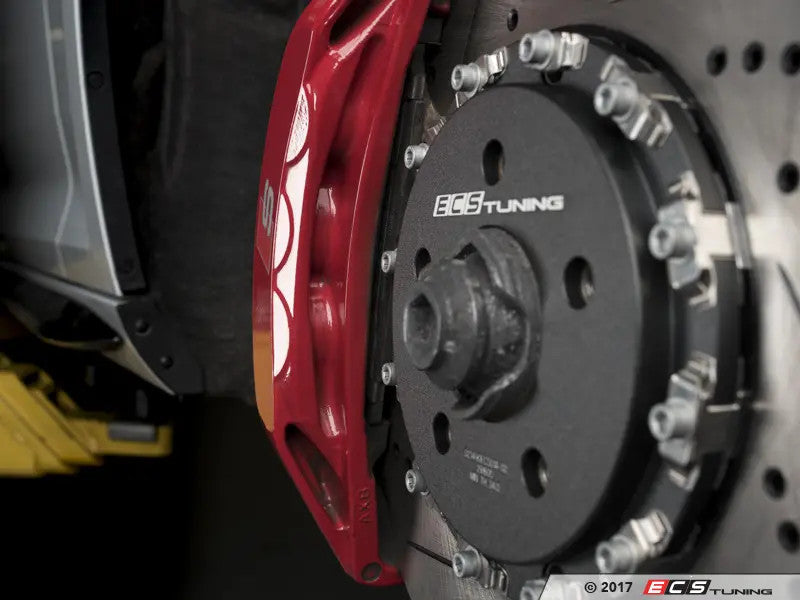 ECS Front & Rear 2-Piece Scalloped Brake Rotor Kit - Audi S4 and S5 B8