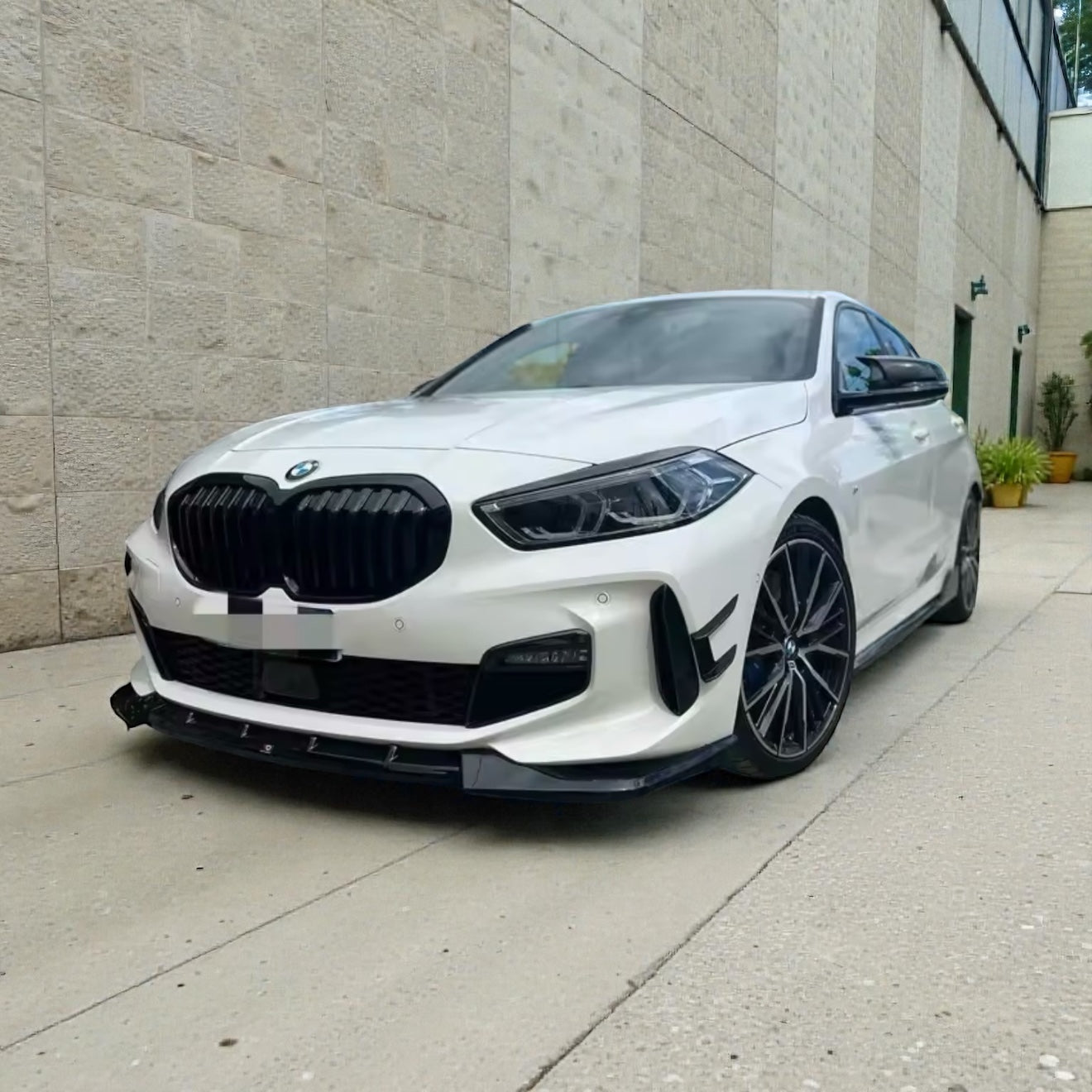 BMW 1 Series F40 Front Bumper Canards Gloss Black | 120i 120d 128ti M135i | 2019–2023