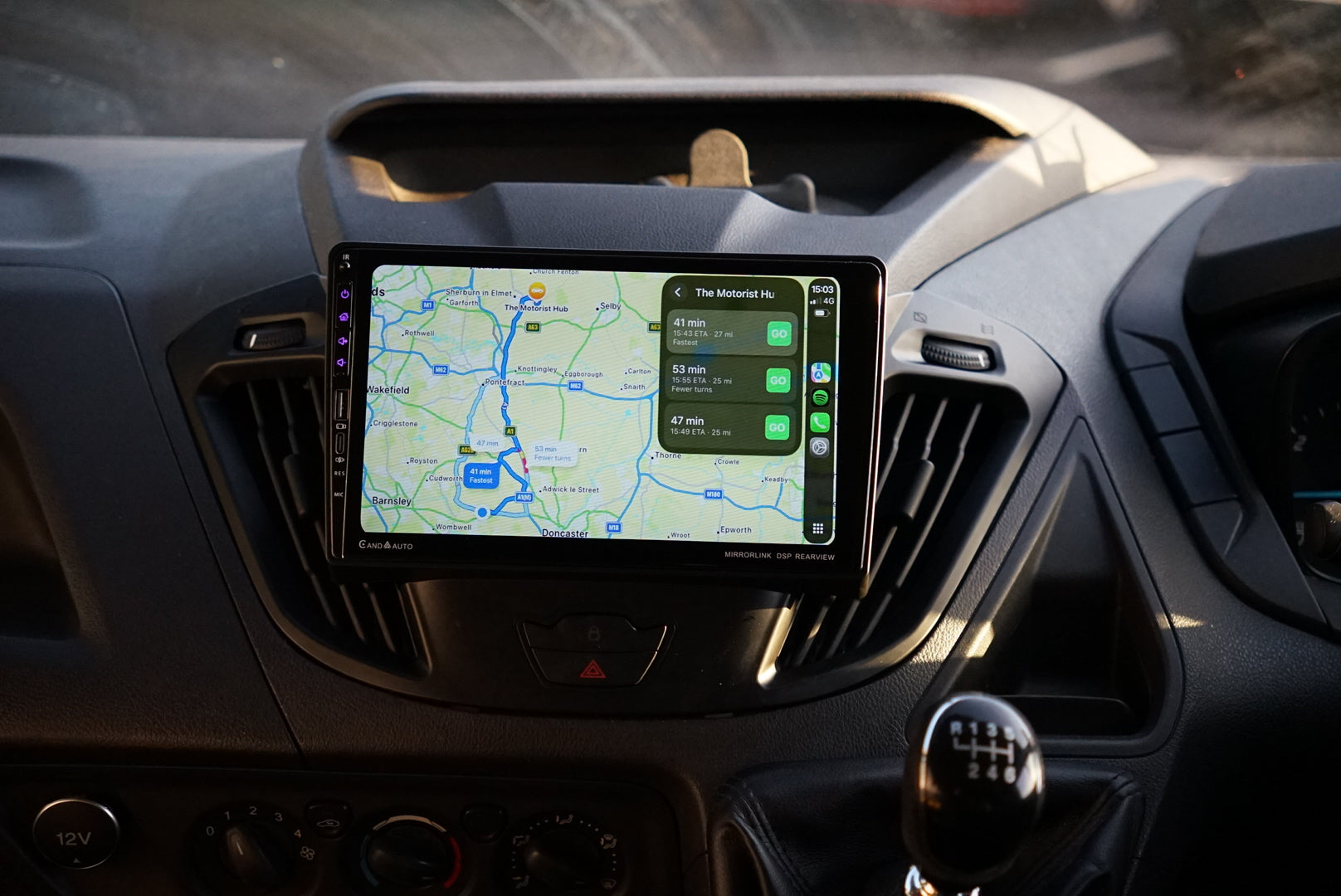 Ford Transit Custom (2012-2021) 9" Android 13 Car Carplay / Android Auto Display - 1 YEAR WARRANTY