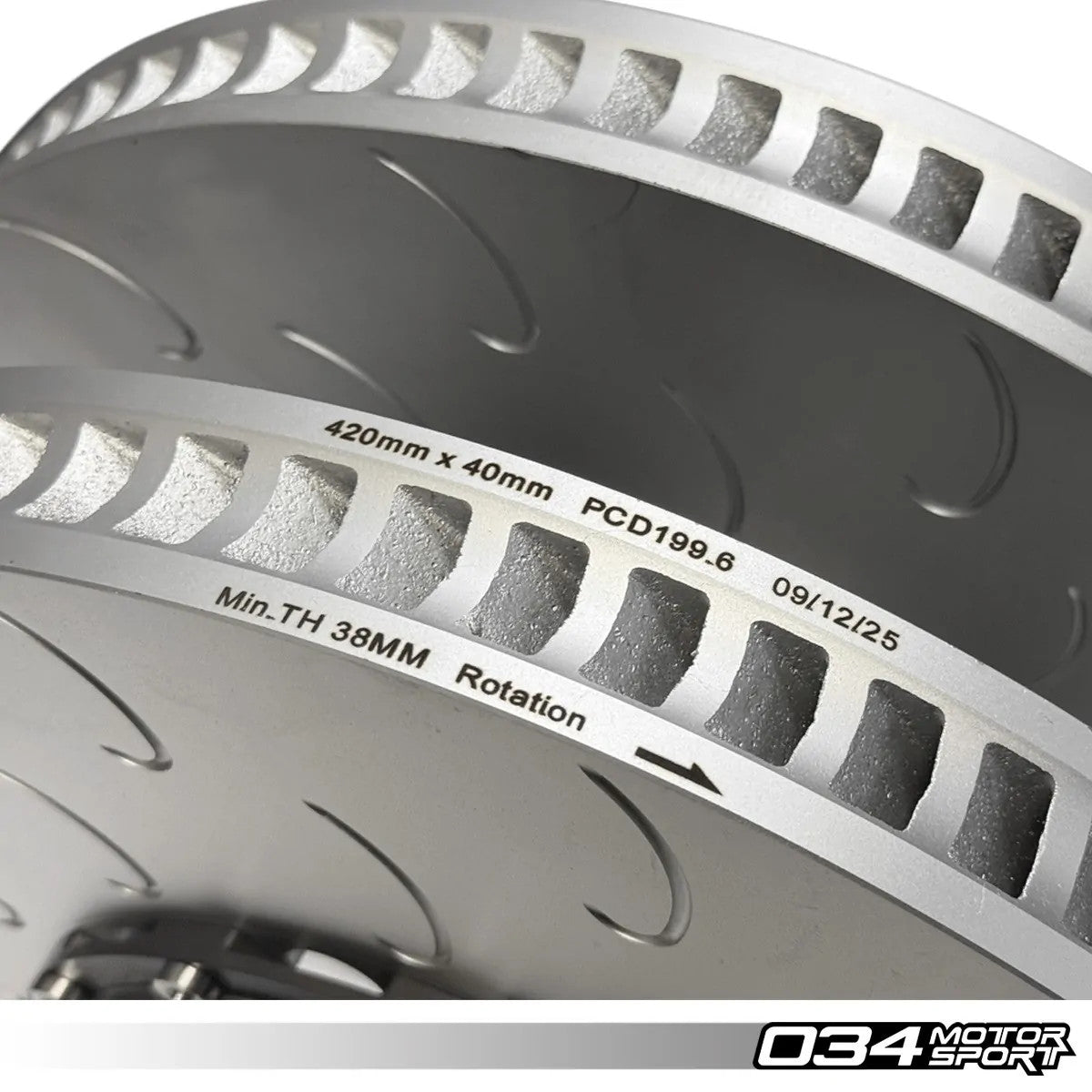 034 Motorsport 2-Piece Floating Front Brake Rotor Upgrade - Audi RS6 & RS7 C8