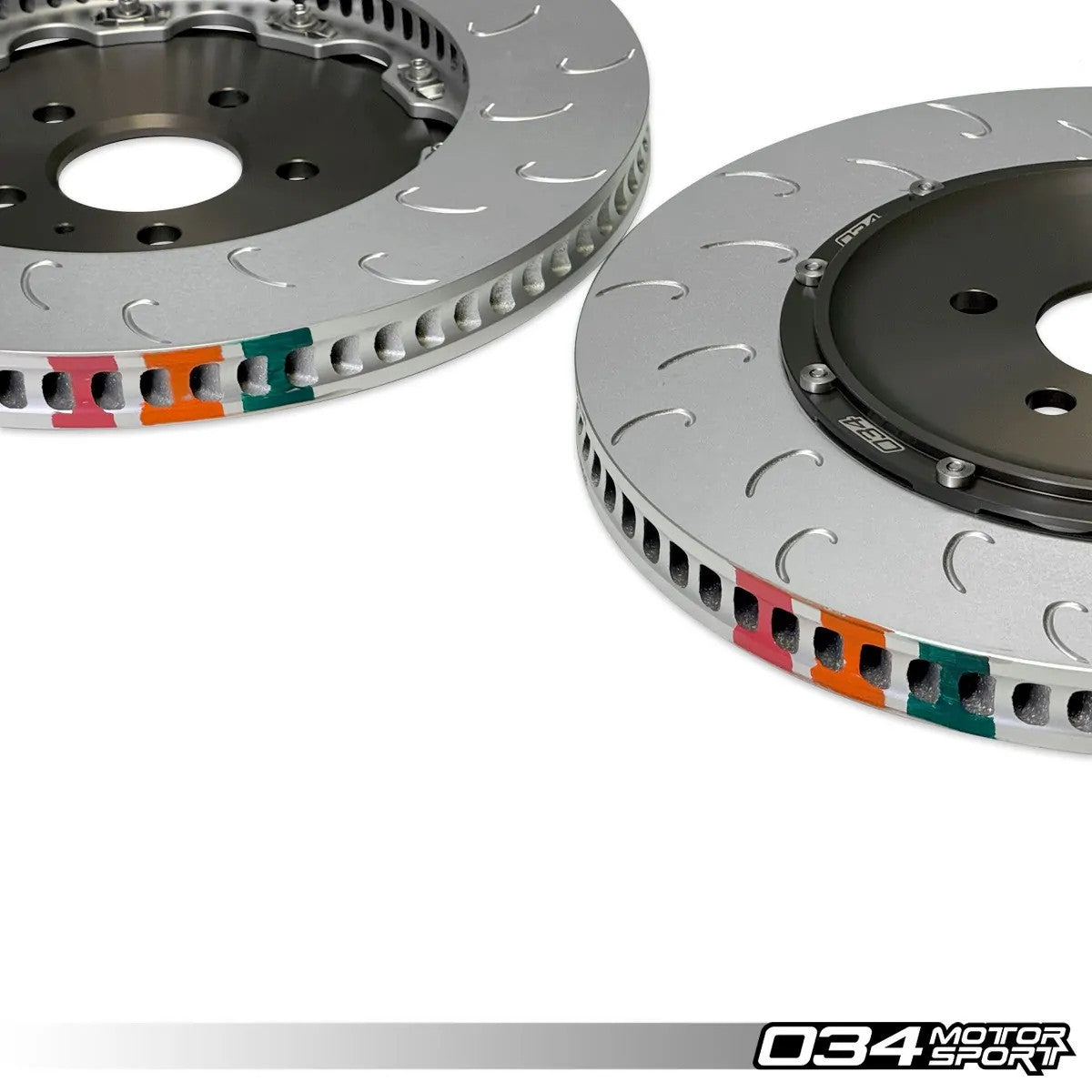 034 Motorsport 2-Piece Floating Rear Brake Rotor Upgrade for Audi RS6 & RS7 C8