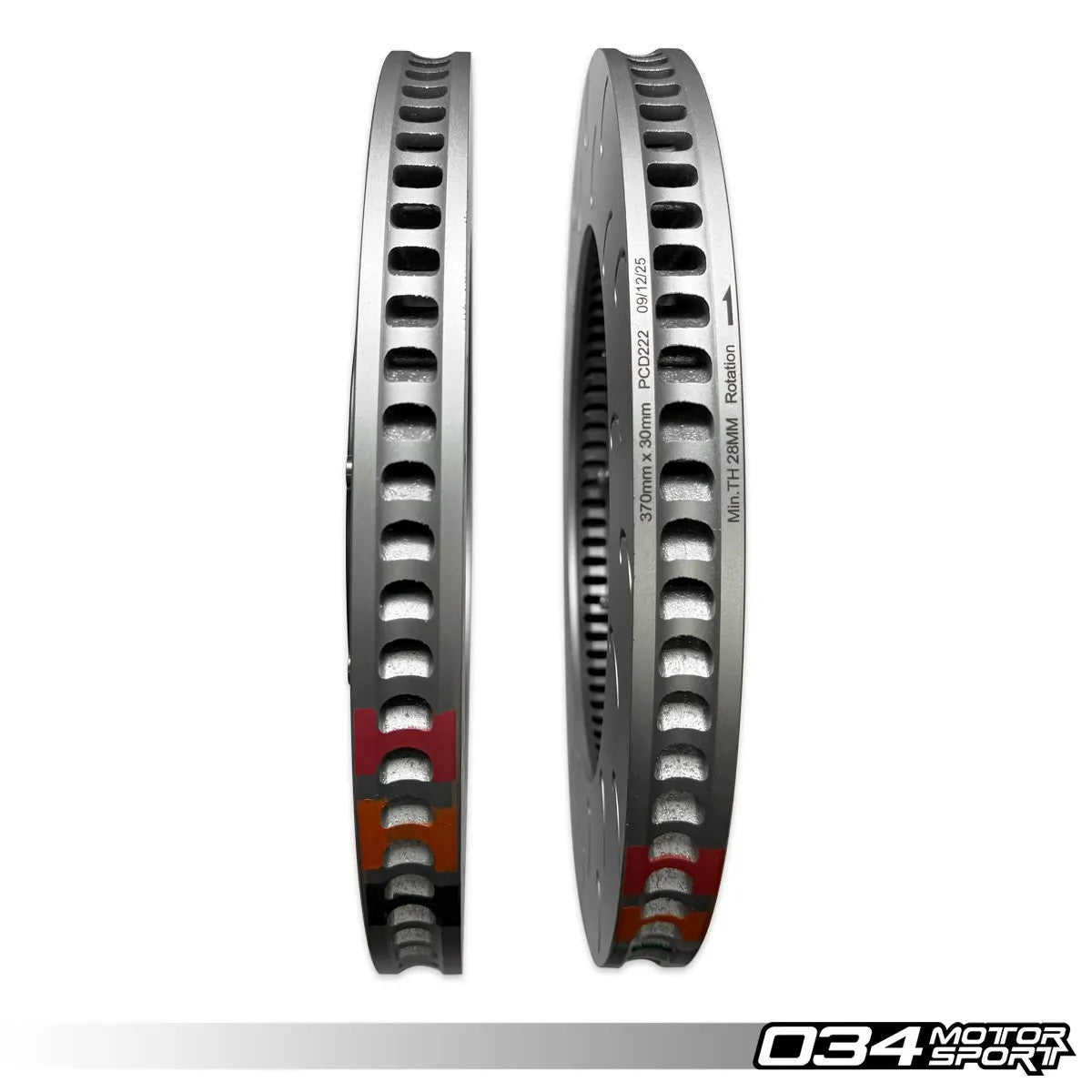 034 Motorsport 2-Piece Floating Rear Brake Rotor Upgrade for Audi RS6 & RS7 C8