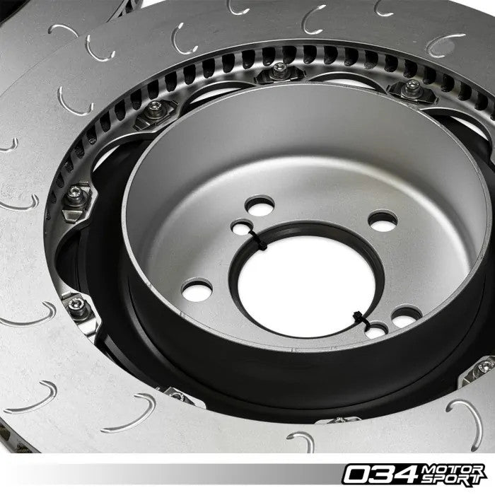 034Motorsport 2-Piece Floating Rear Brake Rotor Upgrade Kit for F8X BMW M2 Competition/CS, M3/M4 C/CS, & M4 GTS (2NH/2NK Caliper)