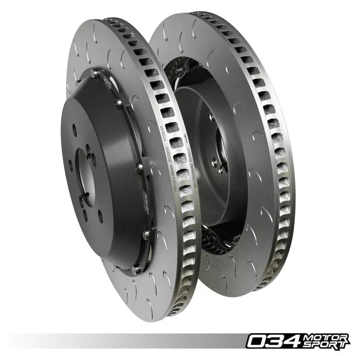 034Motorsport 2-Piece Floating Rear Brake Rotor Upgrade Kit for F8X BMW M2 Competition/CS, M3/M4 C/CS, & M4 GTS (2NH/2NK Caliper)