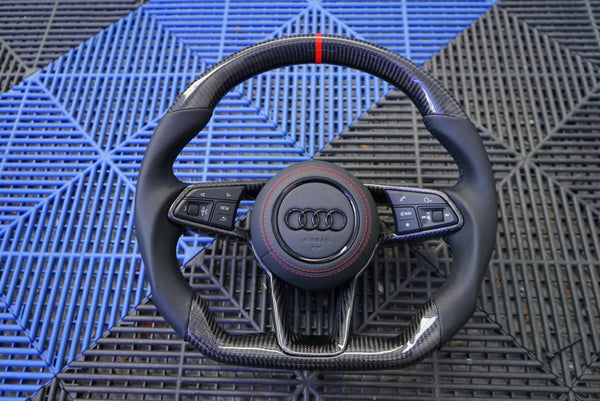 Audi TT MK3 Carbon Fibre Steering Wheel - SWAUTT1
