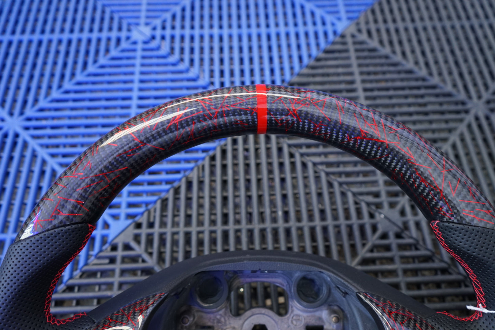 Ford Fiesta MK7 / MK7.5 Carbon Fibre Steering Wheel - SWFIESTA10