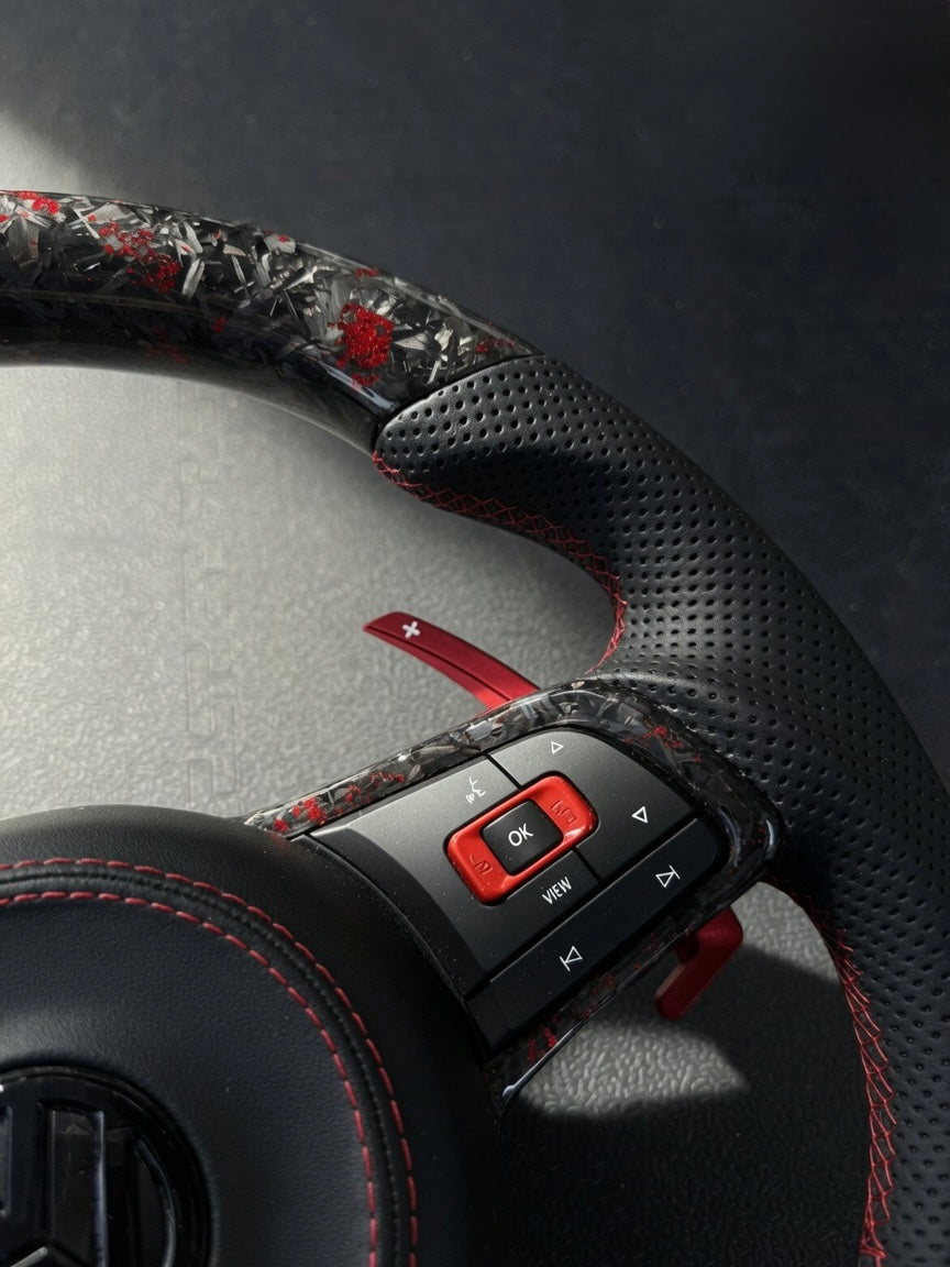 Volkswagen Golf MK7 / MK7.5 Polo MK5 / MK6 Carbon Steering Wheel - (IN STOCK | SWVWGTIR45)