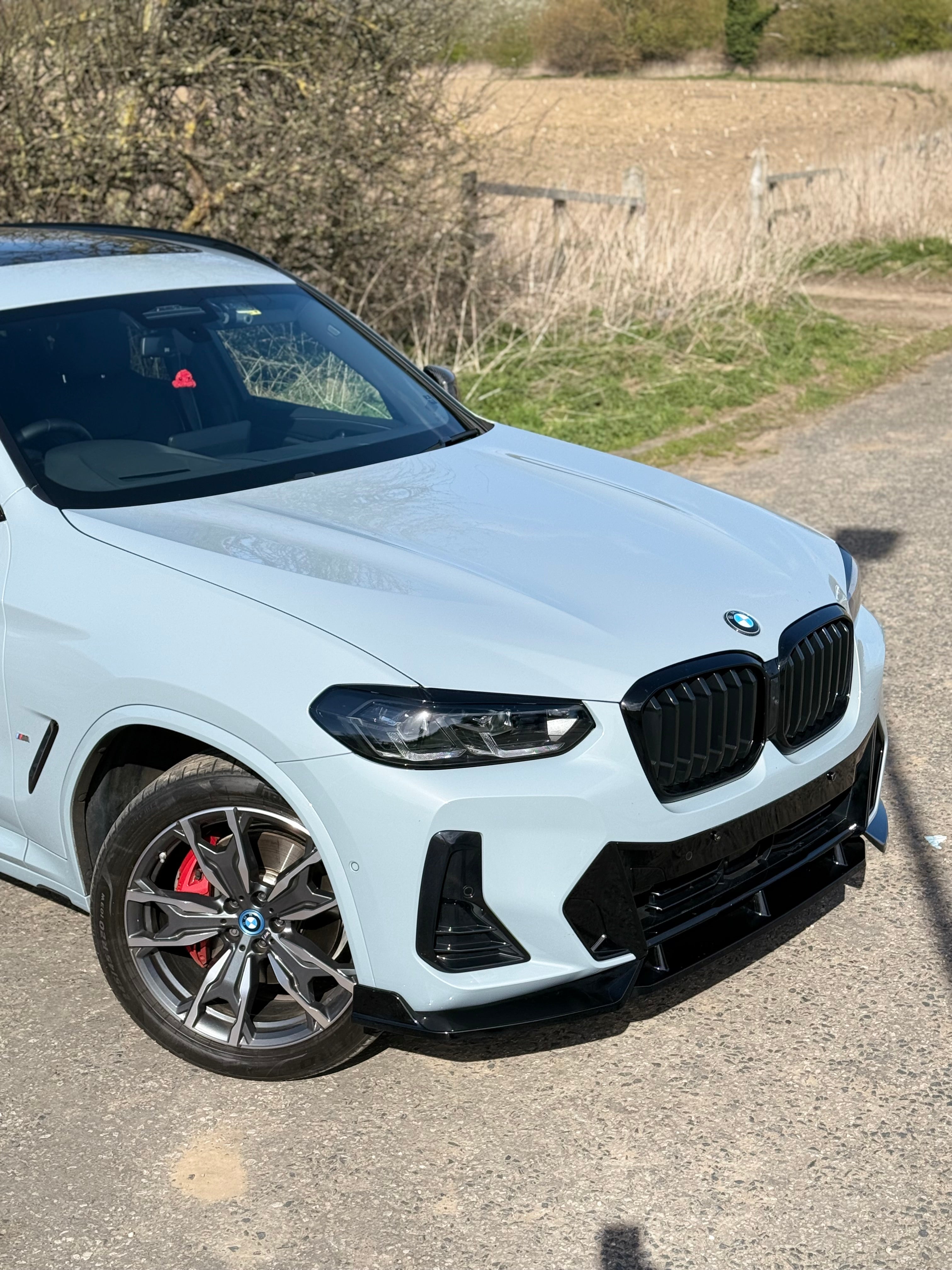 BMW X3 G01 LCI Gloss Black Front Bumper Splitter (2021 - 2024 Models)