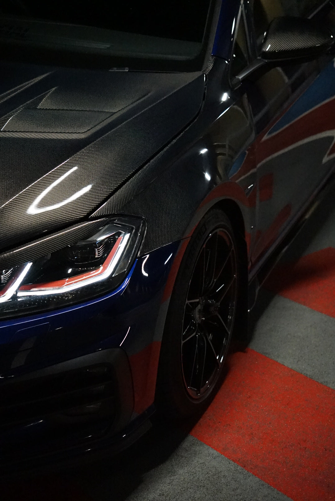 Volkswagen Golf MK7.5 Base / GTI / R Carbon Fibre Front Wings / Fenders Pair (2018-2021 Models)