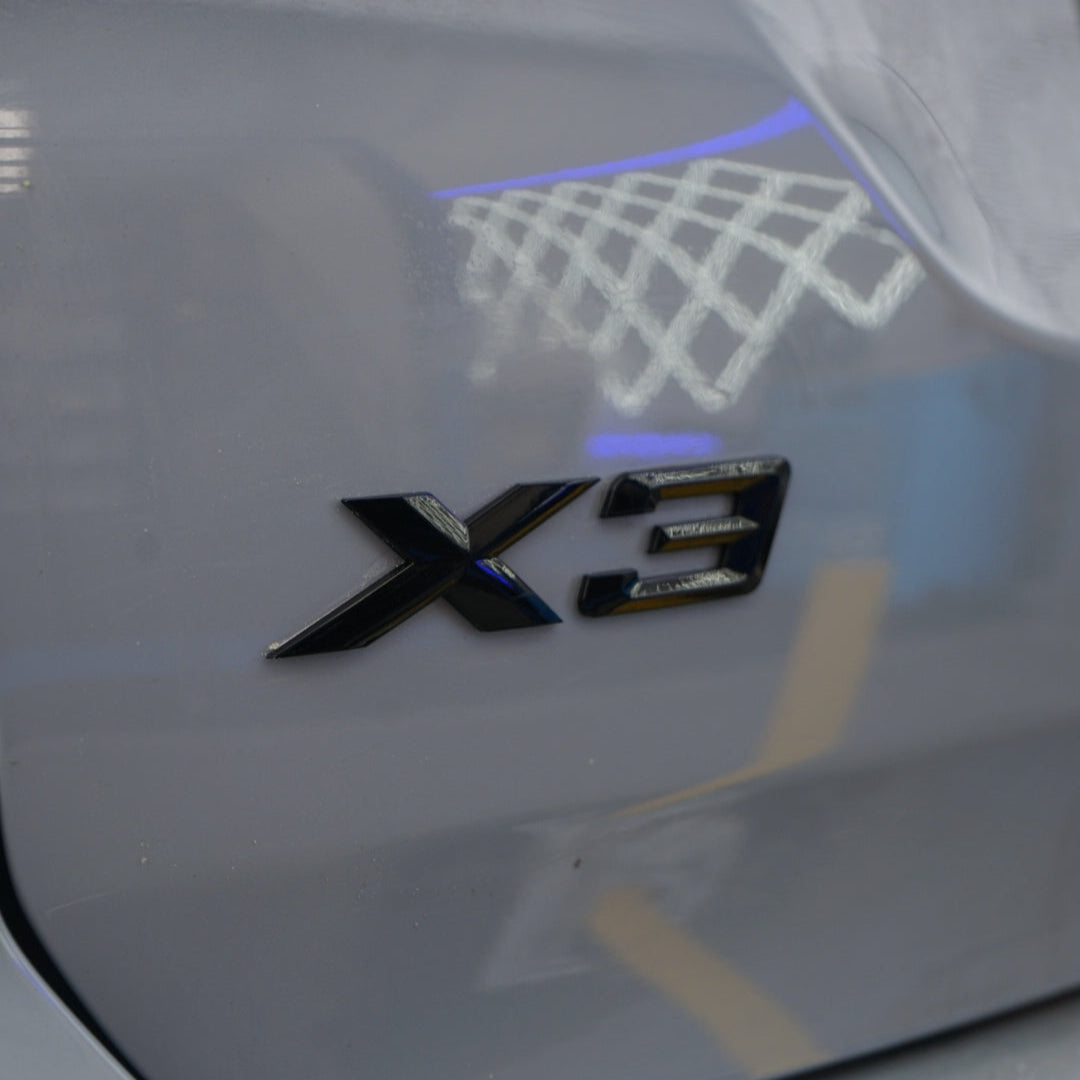 BMW X3 Model Badge / Emblem Gloss Black