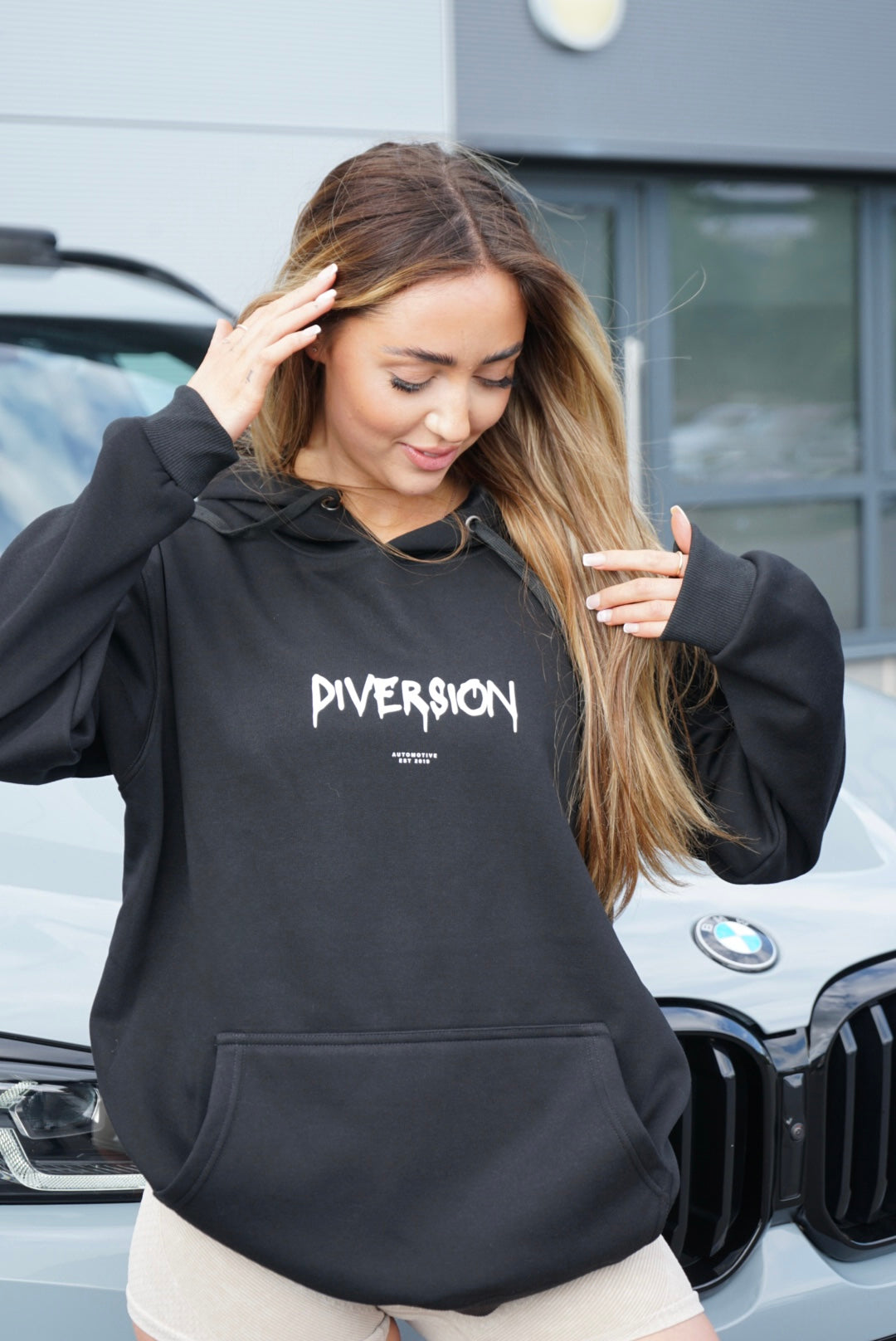 ‘DIVERSION' Dripping Branded Soft Lined Hoodie (UNISEX)