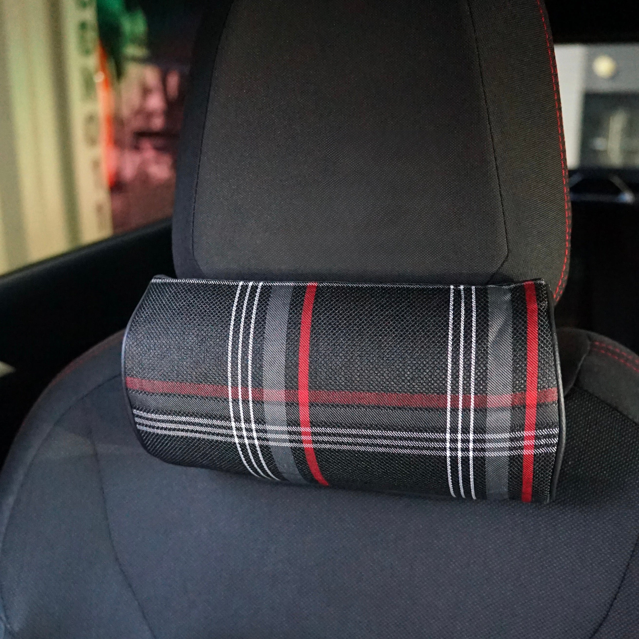 Tartan Seat Neck Rest Pillow (Fits All)