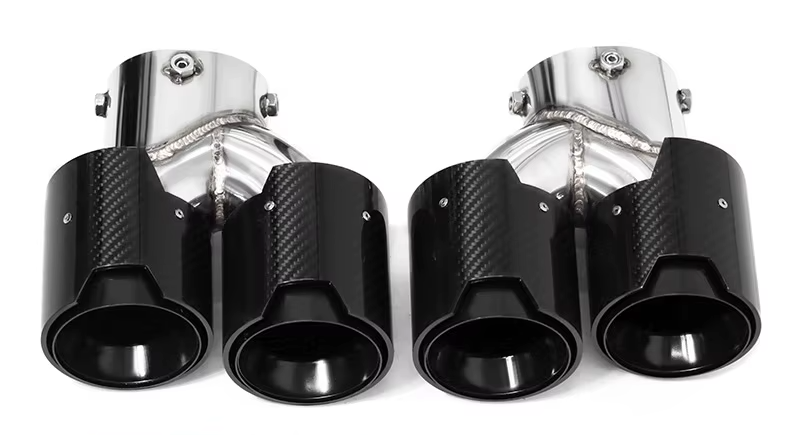 BMW Quad Carbon Exhaust Tips For 2 Series M240i G42 | 3 Series M340i G20/G21 | 4 Series M440i G22