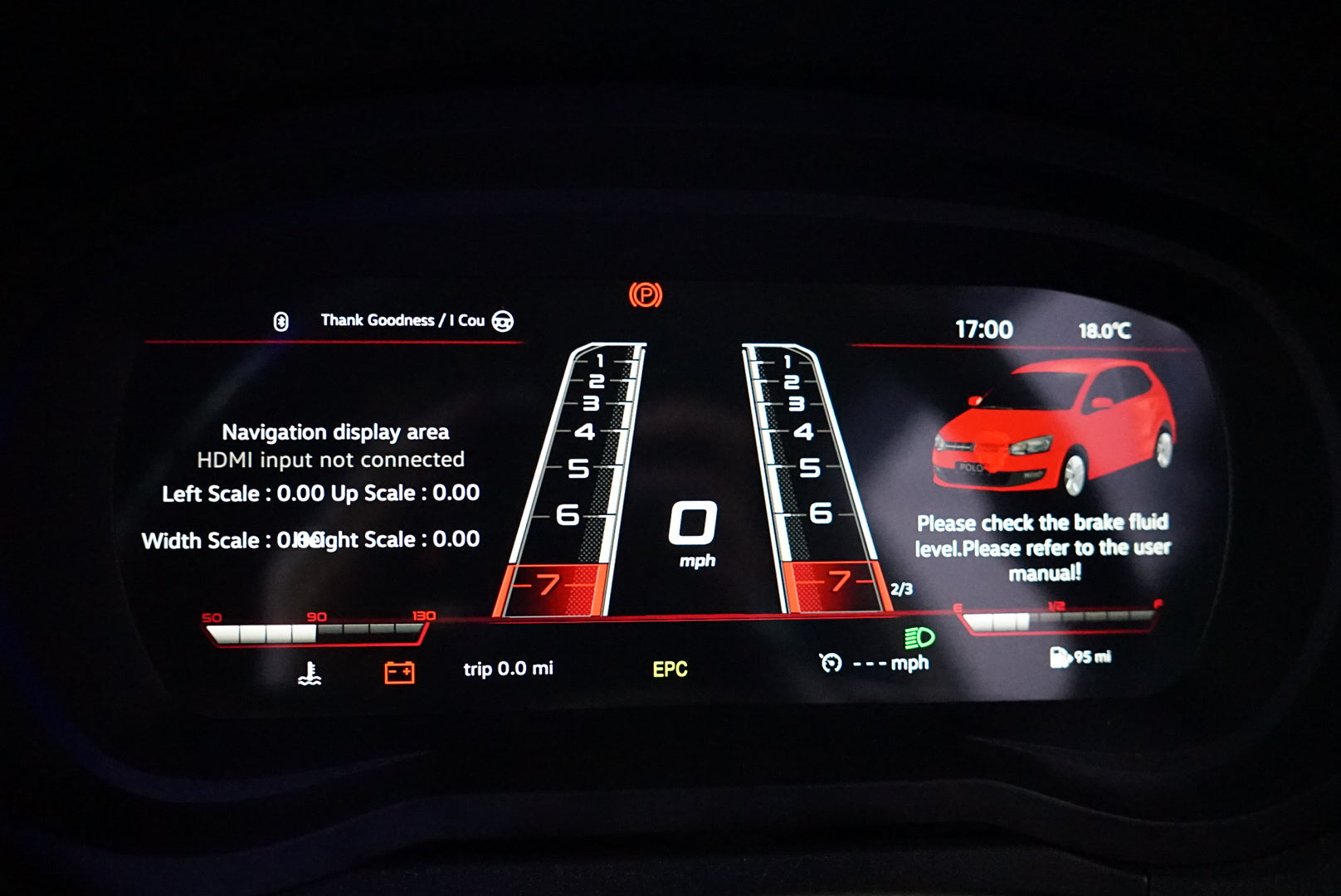 Volkswagen Polo MK5 (2009-2017) 9" Digital Instrument Cluster – LCD Upgrade
