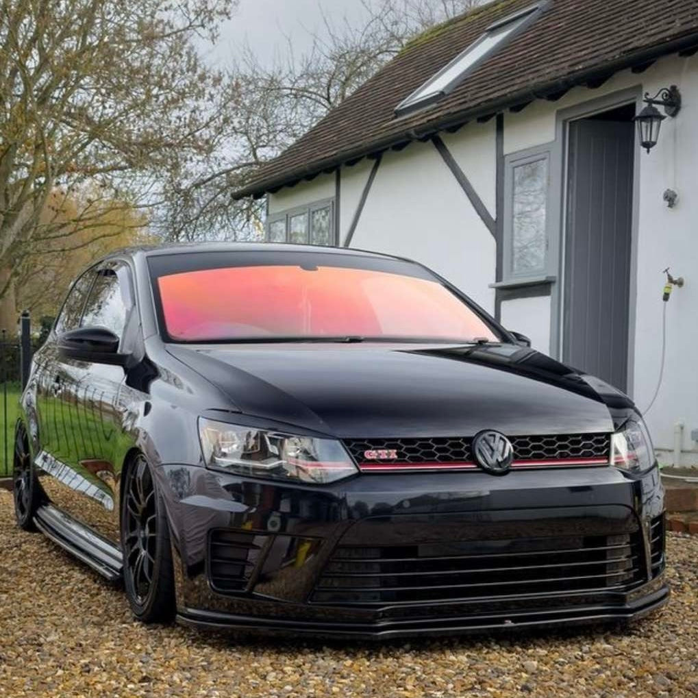 Volkswagen Polo MK5 6R / 6C Front Or Rear Gloss Black Badges (2009 - 2017 Models)