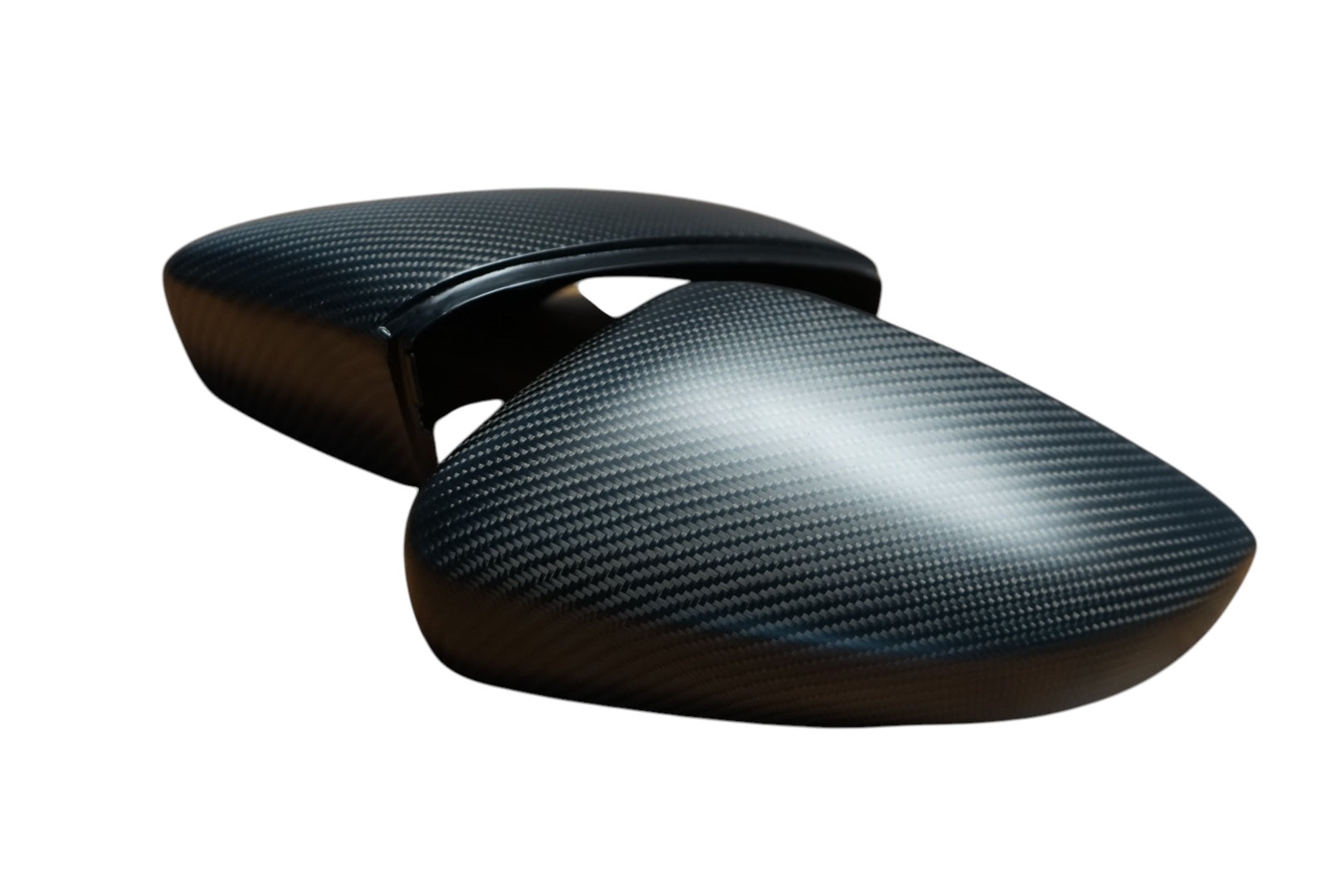 Volkswagen VW Polo Satin Carbon Fibre Replacement Wing Mirror Covers MK5 6C / 6R (2009-2017 Models)