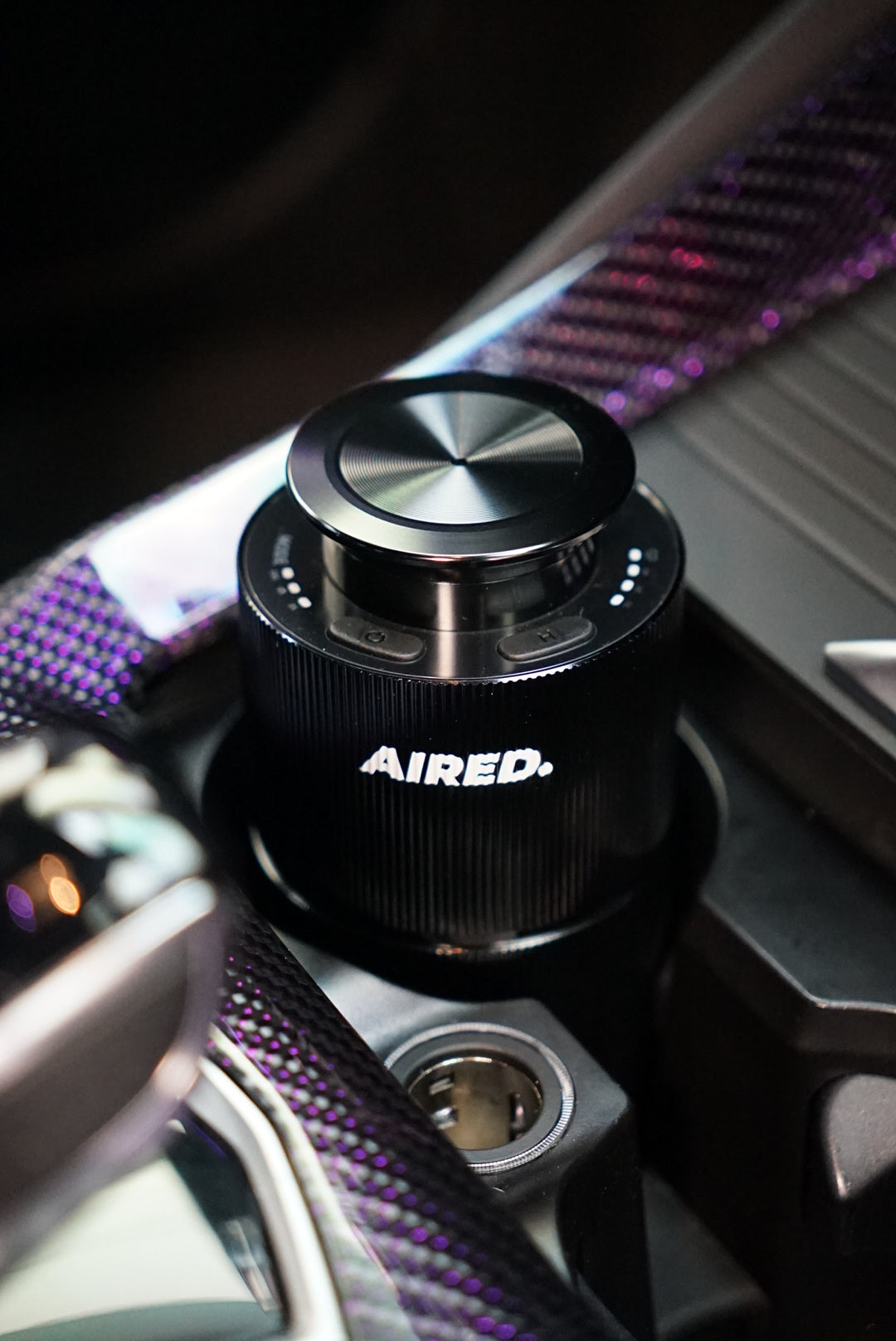 PRO1 In-Car / Home Mini Luxury Electronic Rechargeable Essential Oils Diffuser By AIRED. (BLACK)