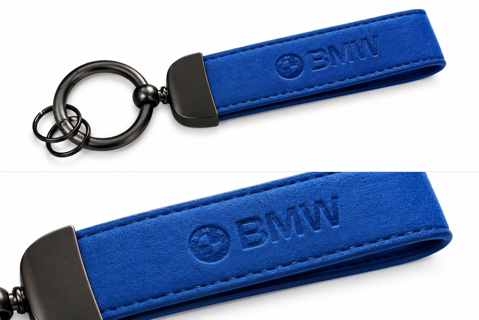 BMW Logo Alcantara Keyring (Various Colours)