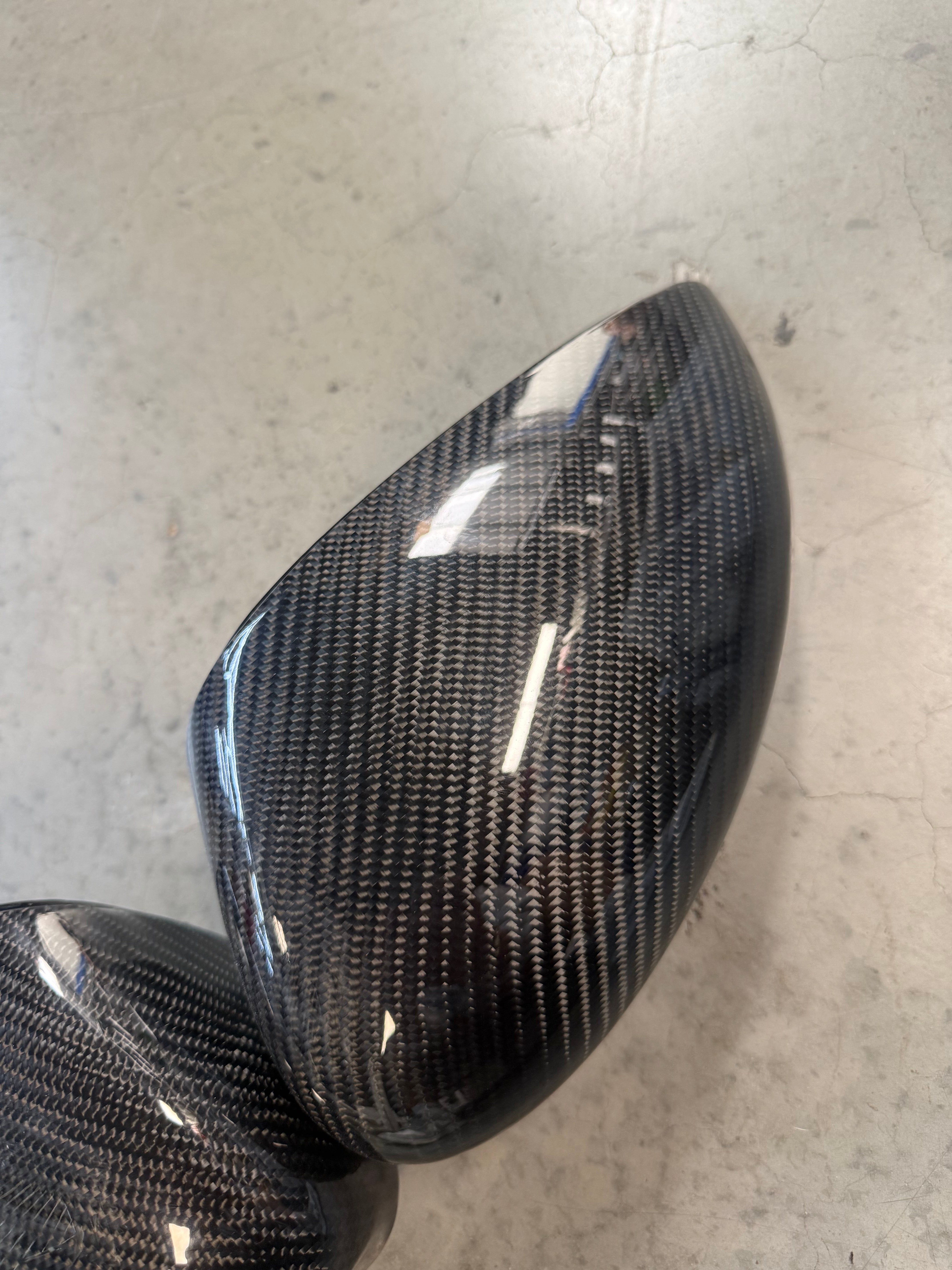 **CLEARANCE** Ford Fiesta MK7/7.5 Genuine Carbon Fibre Wing Mirror Replacement Covers (Carbon Replacement)