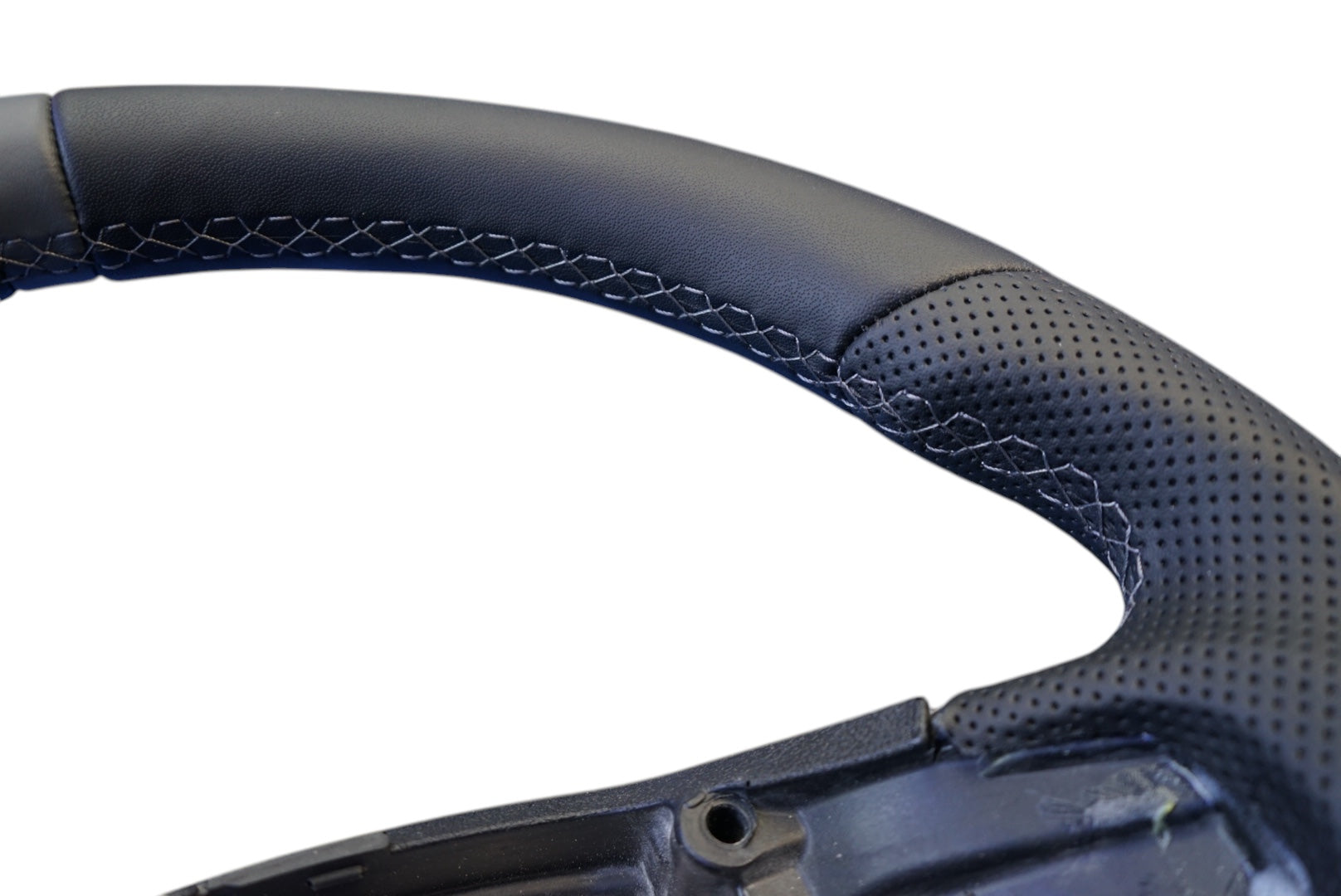 Ford Transit Custom 2018+ Perforated Leather Steering Wheel - SWTRANCUS12