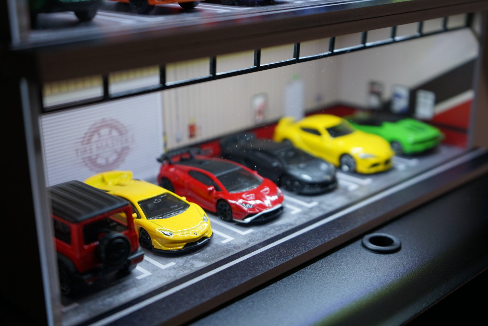 1/64 Scale Model Car Stackable Display Case With LED Lighting (Multiple Themes)