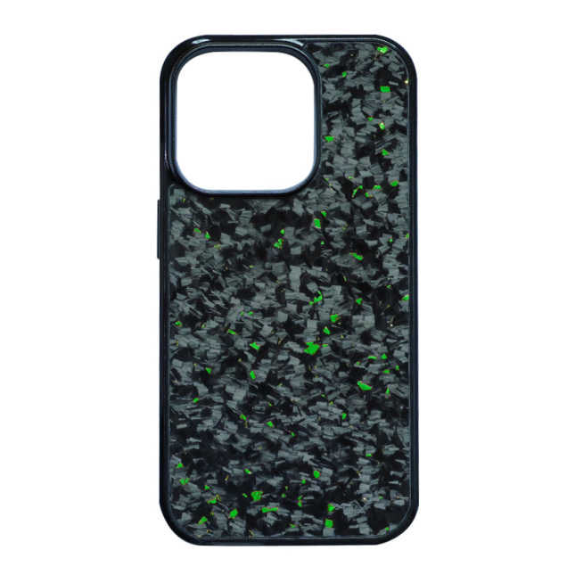 iPhone 15, 15 Plus, 15 Pro, 15 Pro Max Forge Carbon + Coloured Flake Phone Case - DIVERSION