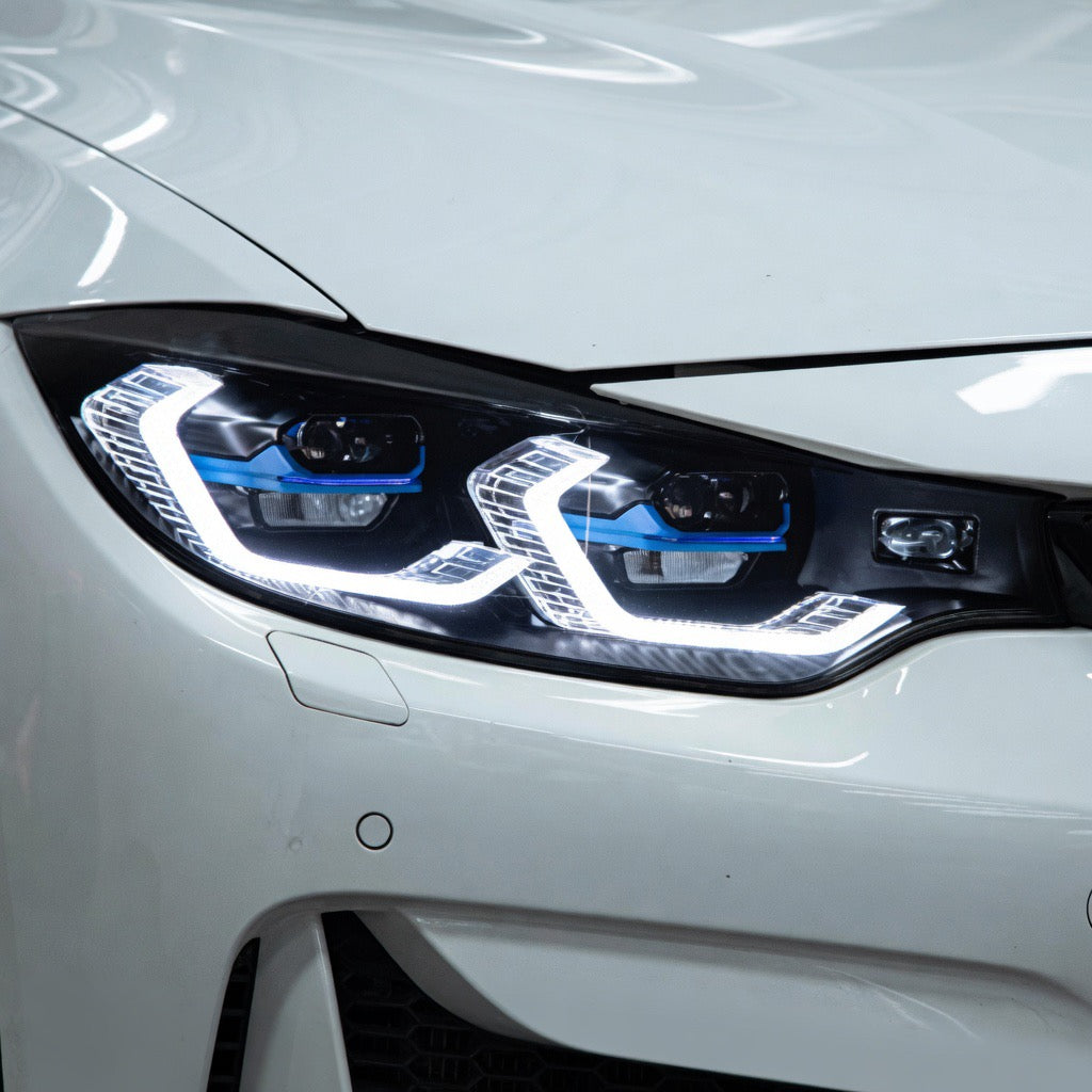BMW 3 Series Dual Colour White | Yellow DRL Laser Projector Style LED Headlights (F30/F31 Models-2018)