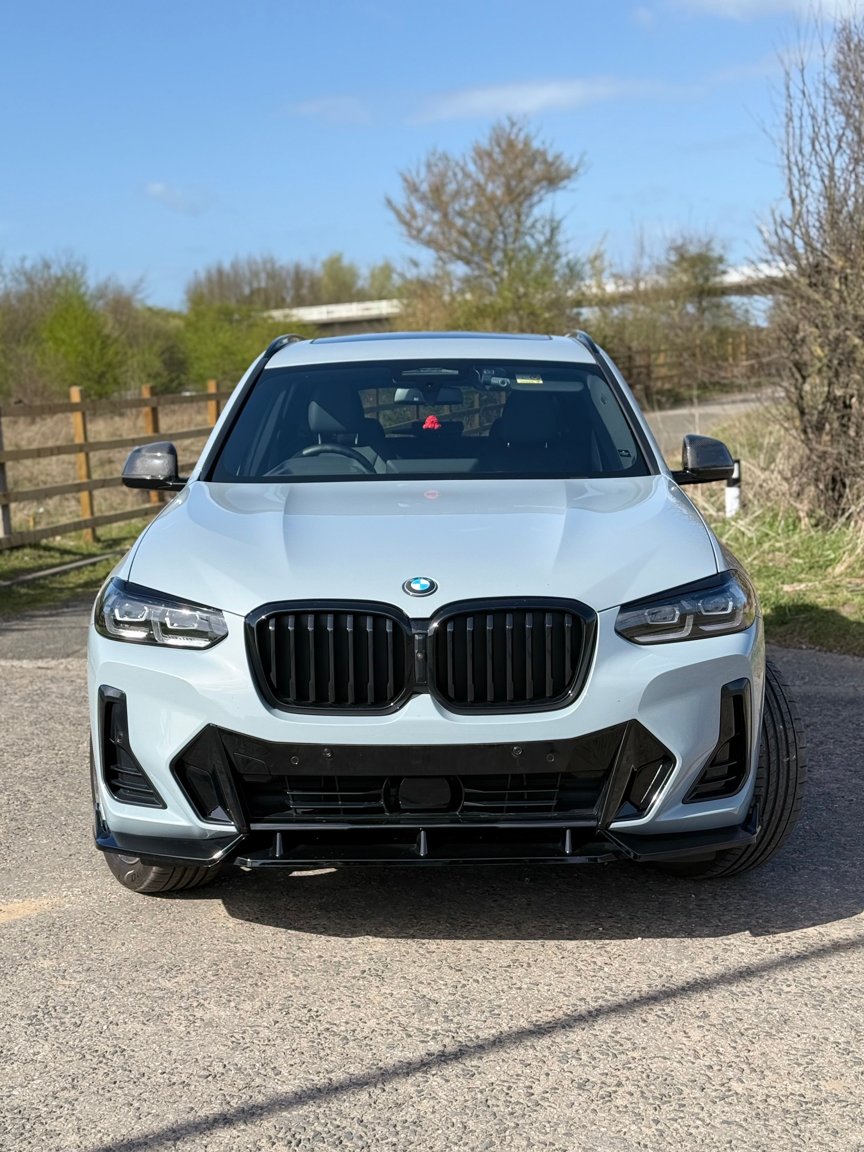 BMW X3 G01 LCI Gloss Black Front Bumper Splitter (2021 - 2024 Models)