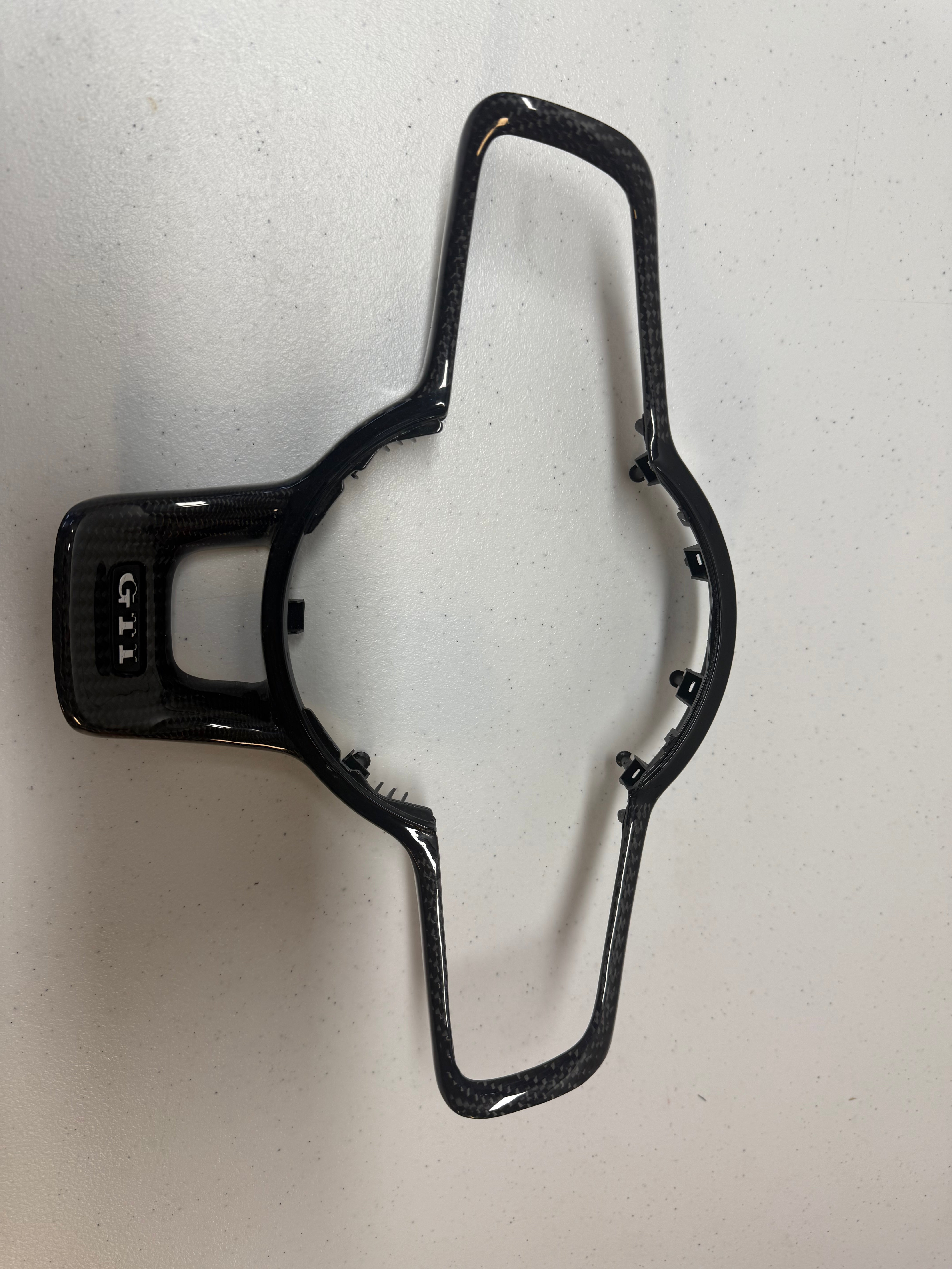 **CLEARANCE**-Volkswagen Golf / Polo Button Trim (GTI / R / GTD / GTE) Custom Carbon Surround