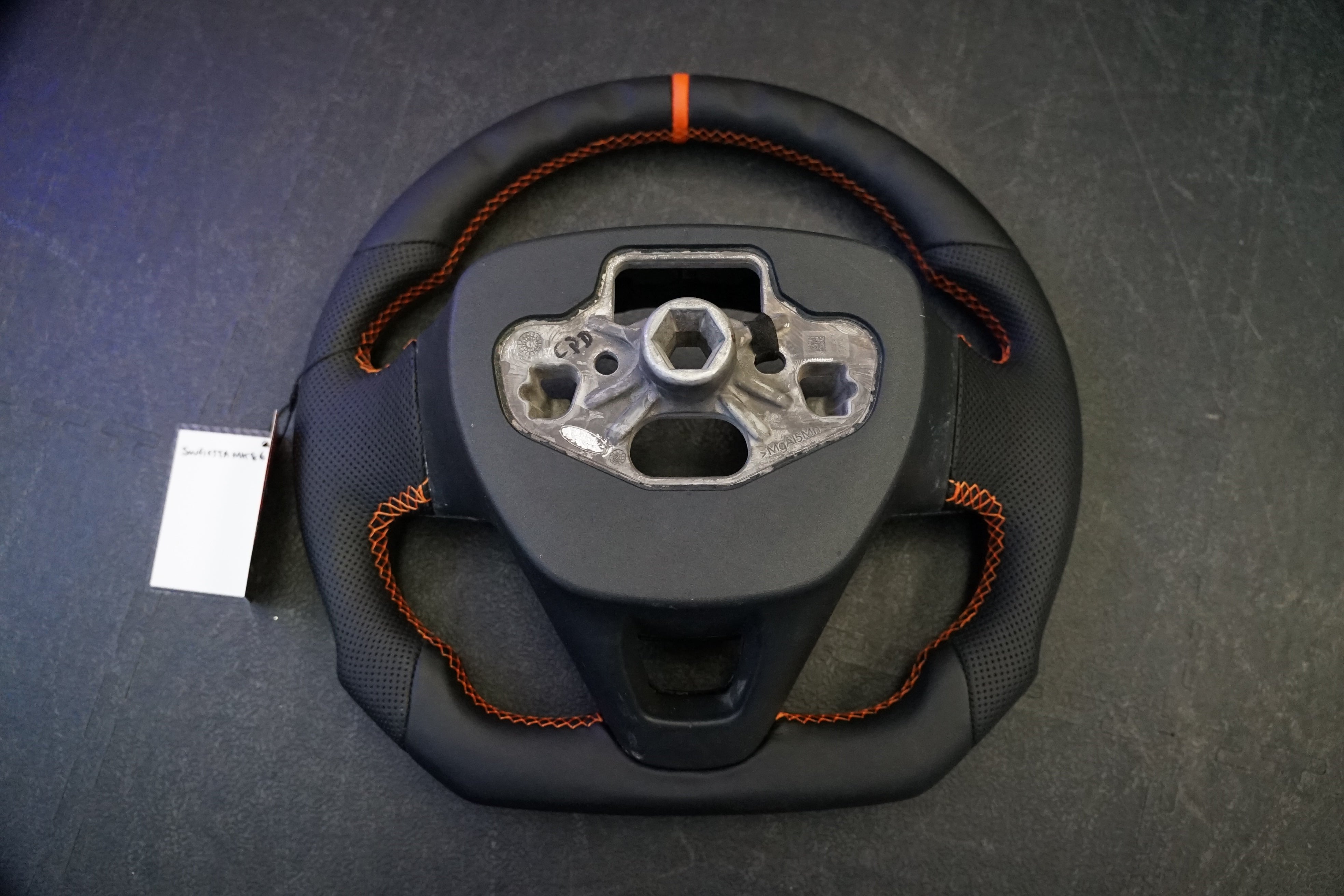Ford Fiesta MK8 / Focus MK4 Custom Leather Steering Wheel - SWFIESTAMK87