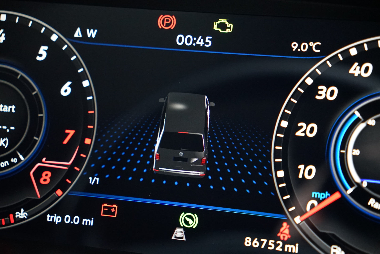 Volkswagen Transporter T6 (2015-2019 )Virtual Cockpit / Digital Instrument Cluster – LCD Upgrade