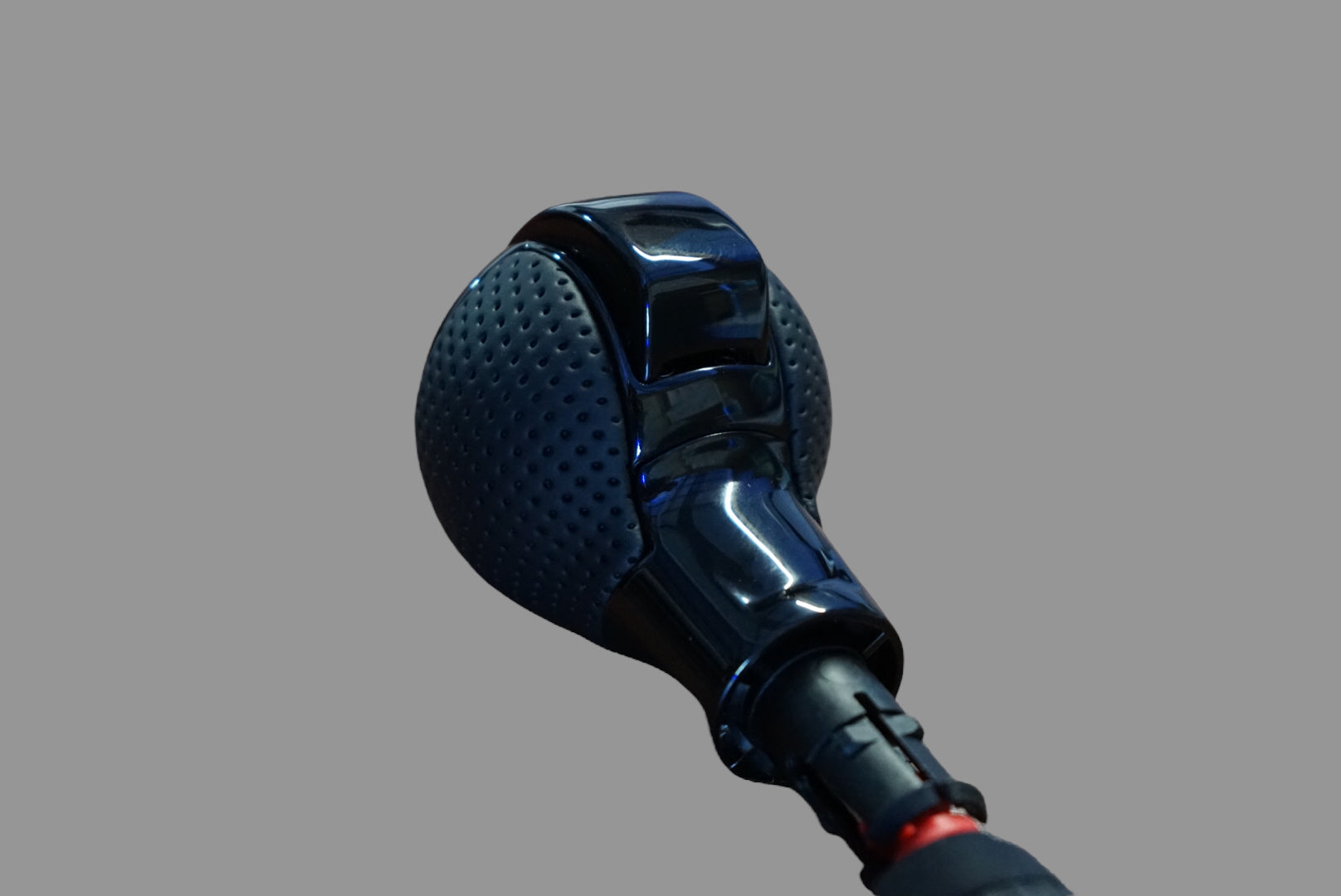 Volkswagen VW DSG Round Gear Selector Knob Perforated Leather GTI / R / R Line Logo