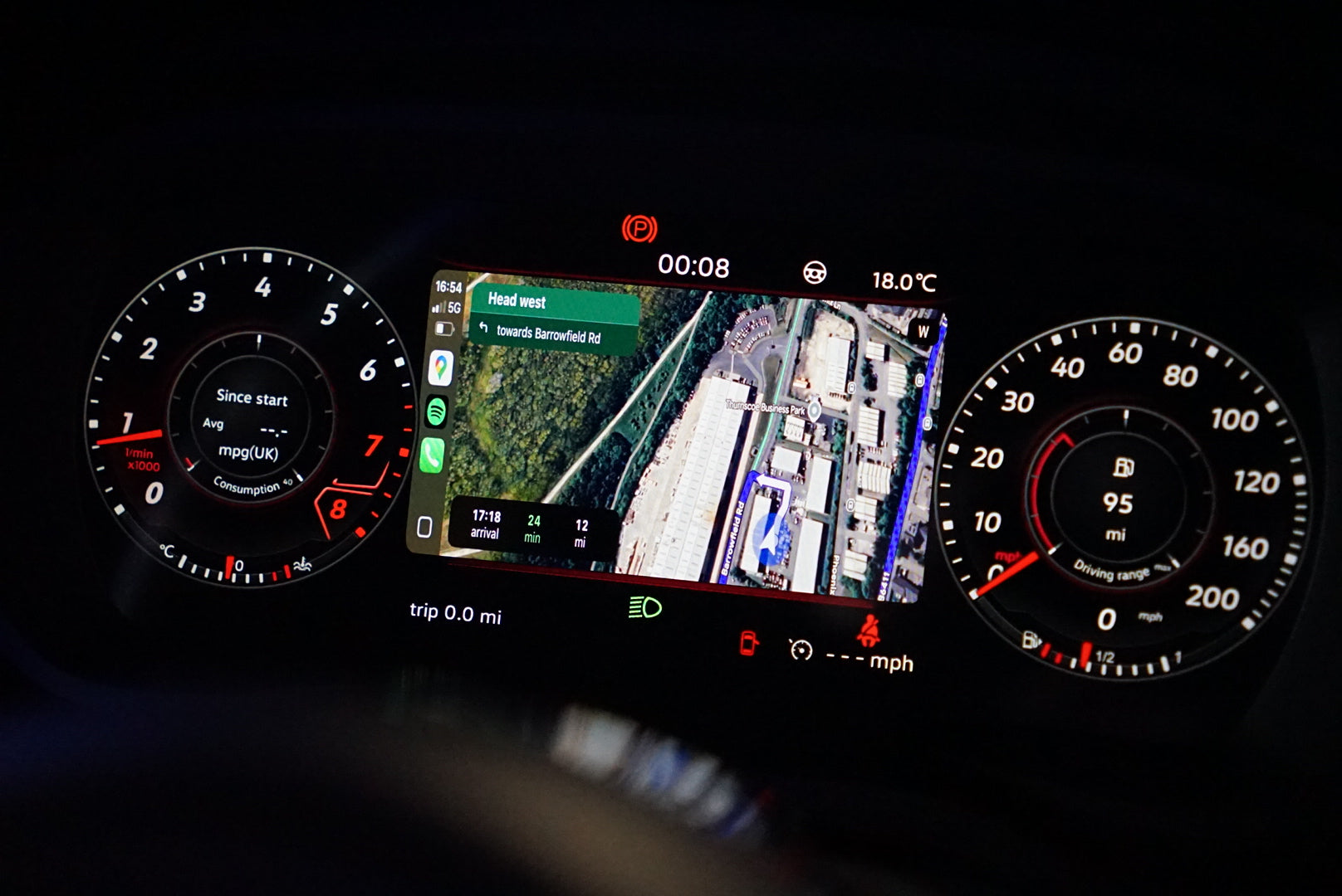 Volkswagen Polo MK5 (2009-2017) 9" Digital Instrument Cluster – LCD Upgrade