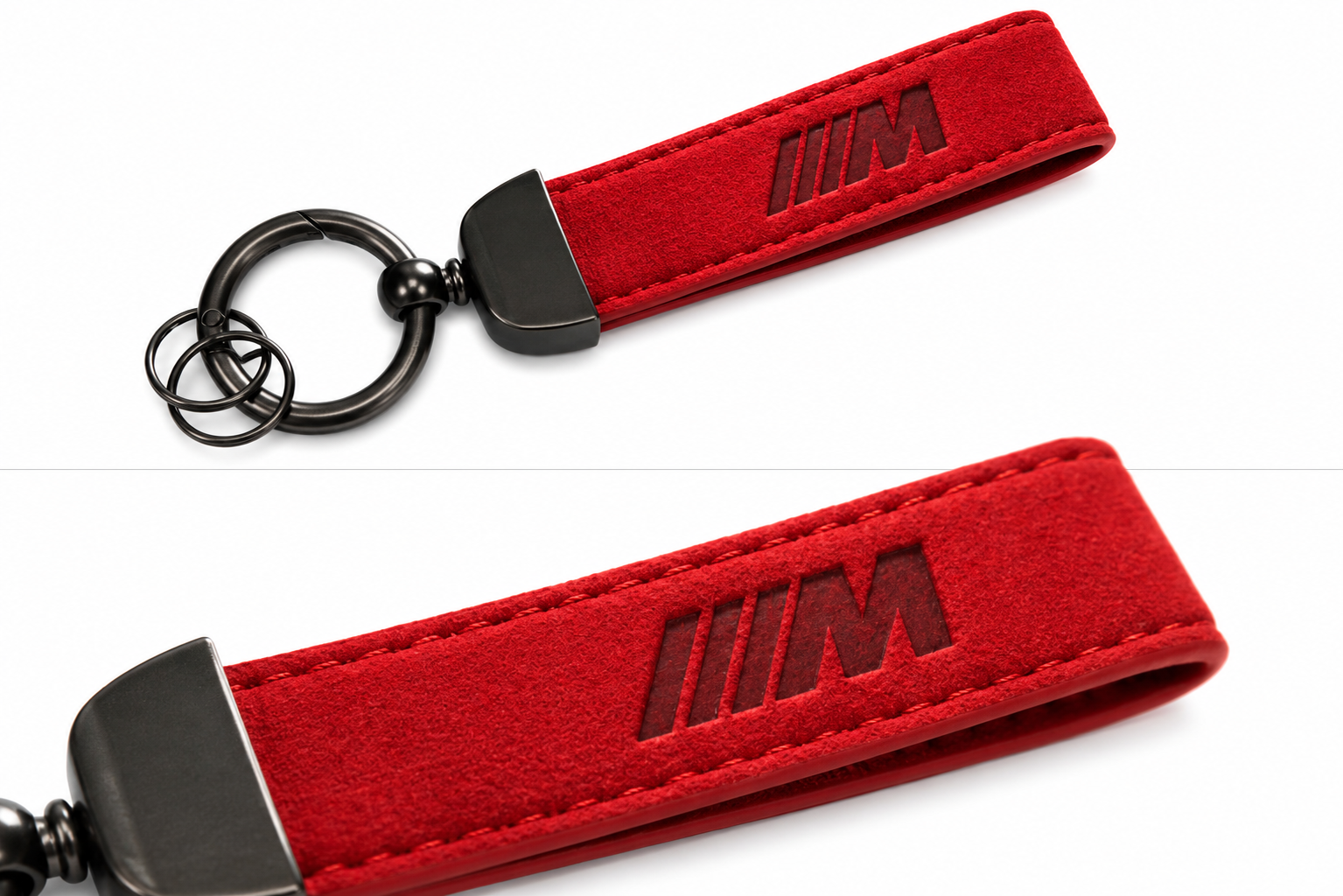 BMW 'M' Logo Alcantara Keyring