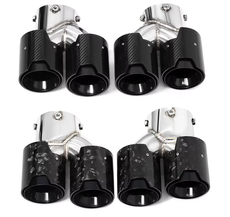 BMW Quad Carbon Exhaust Tips For 2 Series M240i G42 | 3 Series M340i G20/G21 | 4 Series M440i G22