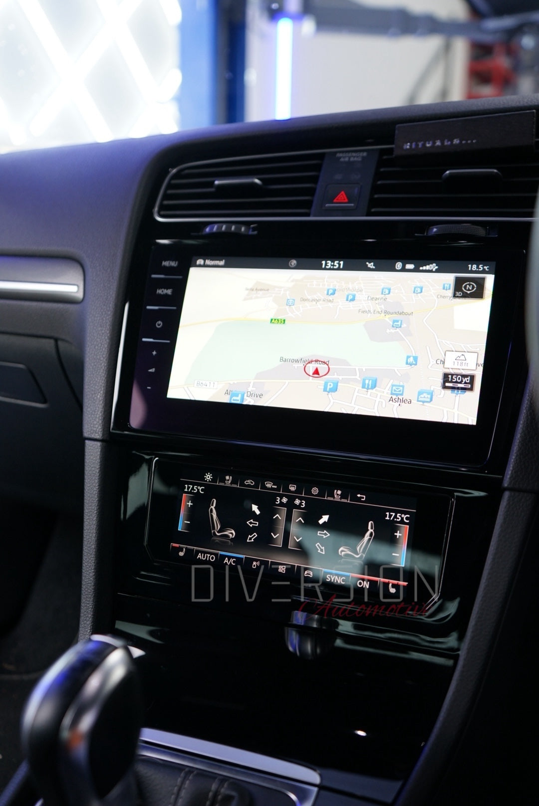 VW Volkswagen Golf MK7 / MK7.5 (2013 - 2020) - 6.9''Touch Screen LCD A/C Climate Control Panel