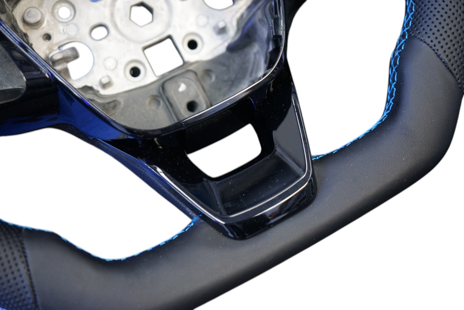 Ford Transit Custom 2018+ Perforated Leather Steering Wheel - SWTRANCUS13