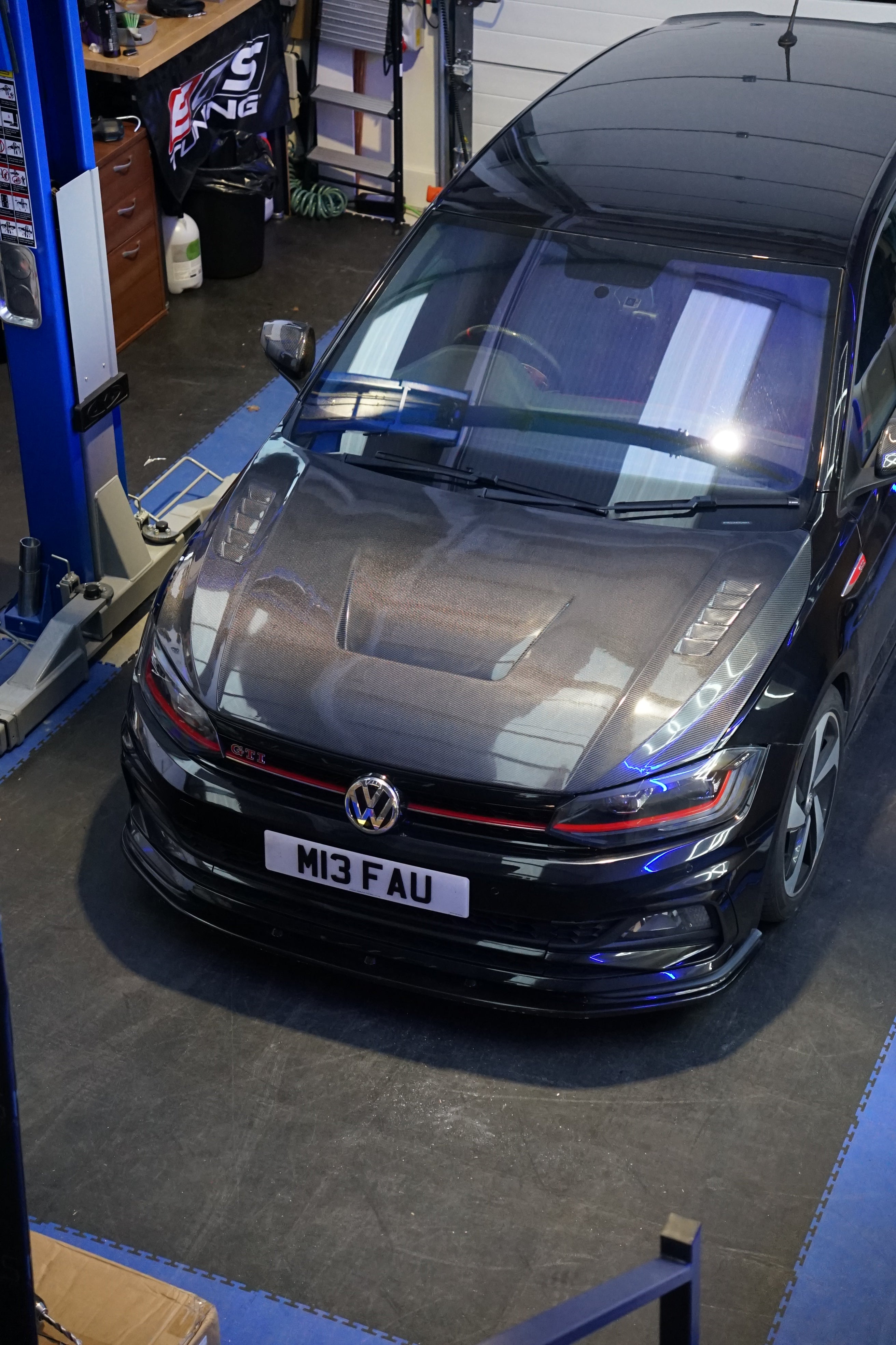 Volkswagen Polo MK6 Carbon Fibre LY Style Bonnet (AW - 2018+)