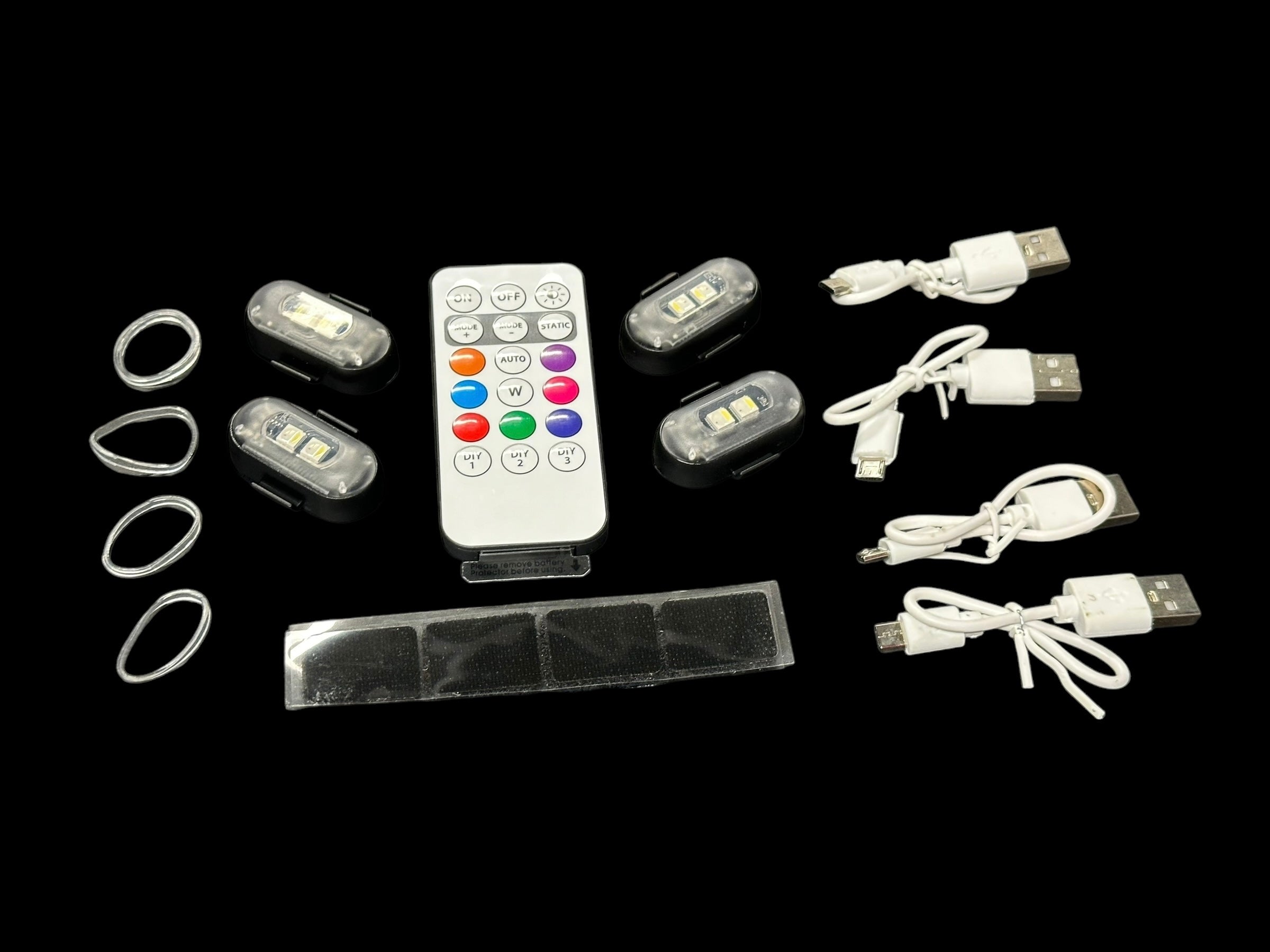 Universal Car LED Beacon Strobe Lights (Set Of 4)