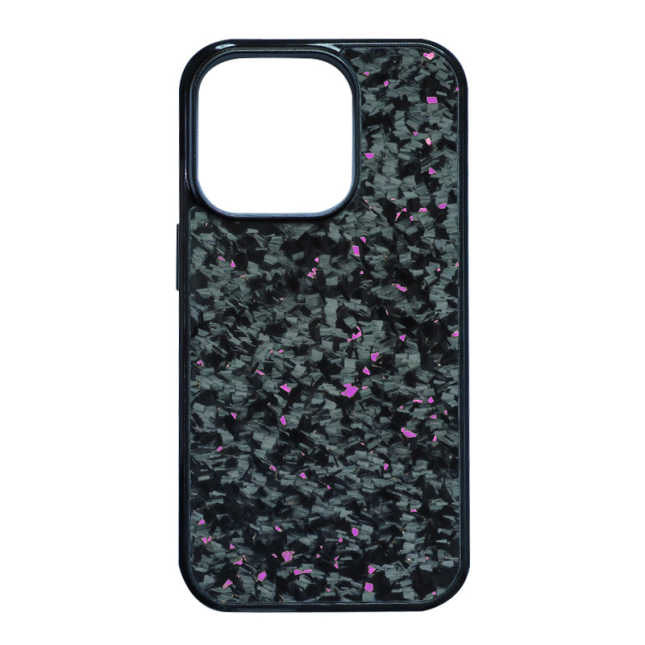 iPhone 15, 15 Plus, 15 Pro, 15 Pro Max Forge Carbon + Coloured Flake Phone Case - DIVERSION