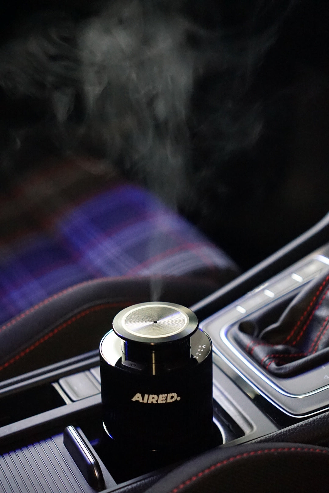 PRO1 In-Car / Home Mini Luxury Electronic Rechargeable Essential Oils Diffuser By AIRED. (BLACK)