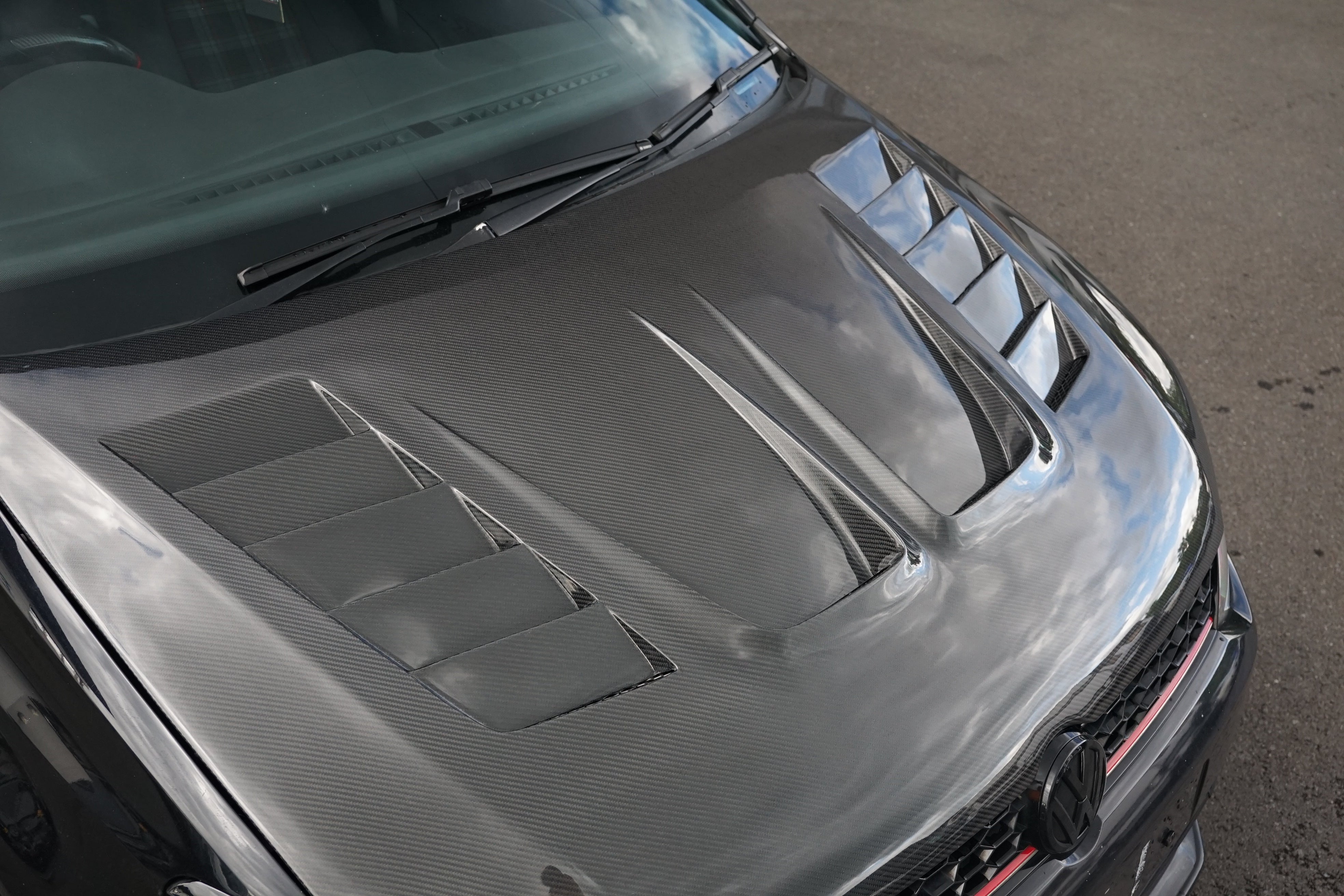 Volkswagen Polo MK5 VR Style Genuine Carbon Fibre Bonnet (6R / 6C 09 - 17 Models) DIVERSION