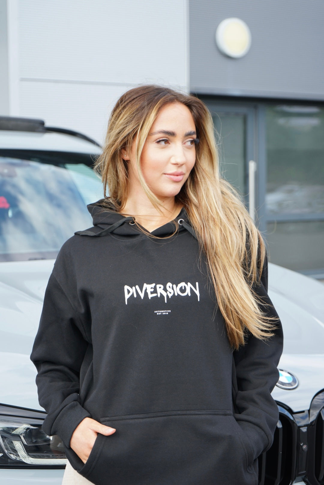 ‘DIVERSION' Dripping Branded Soft Lined Hoodie (UNISEX)